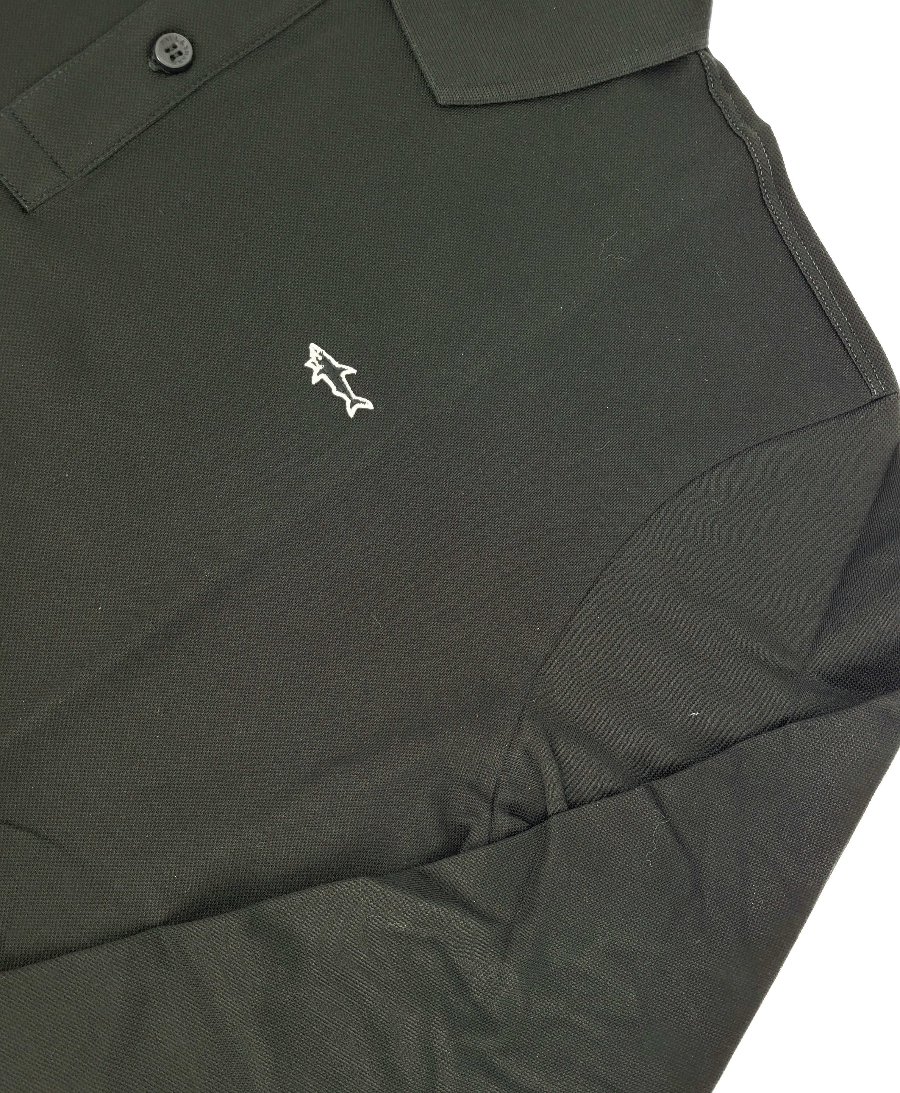 Polo manches longues noir