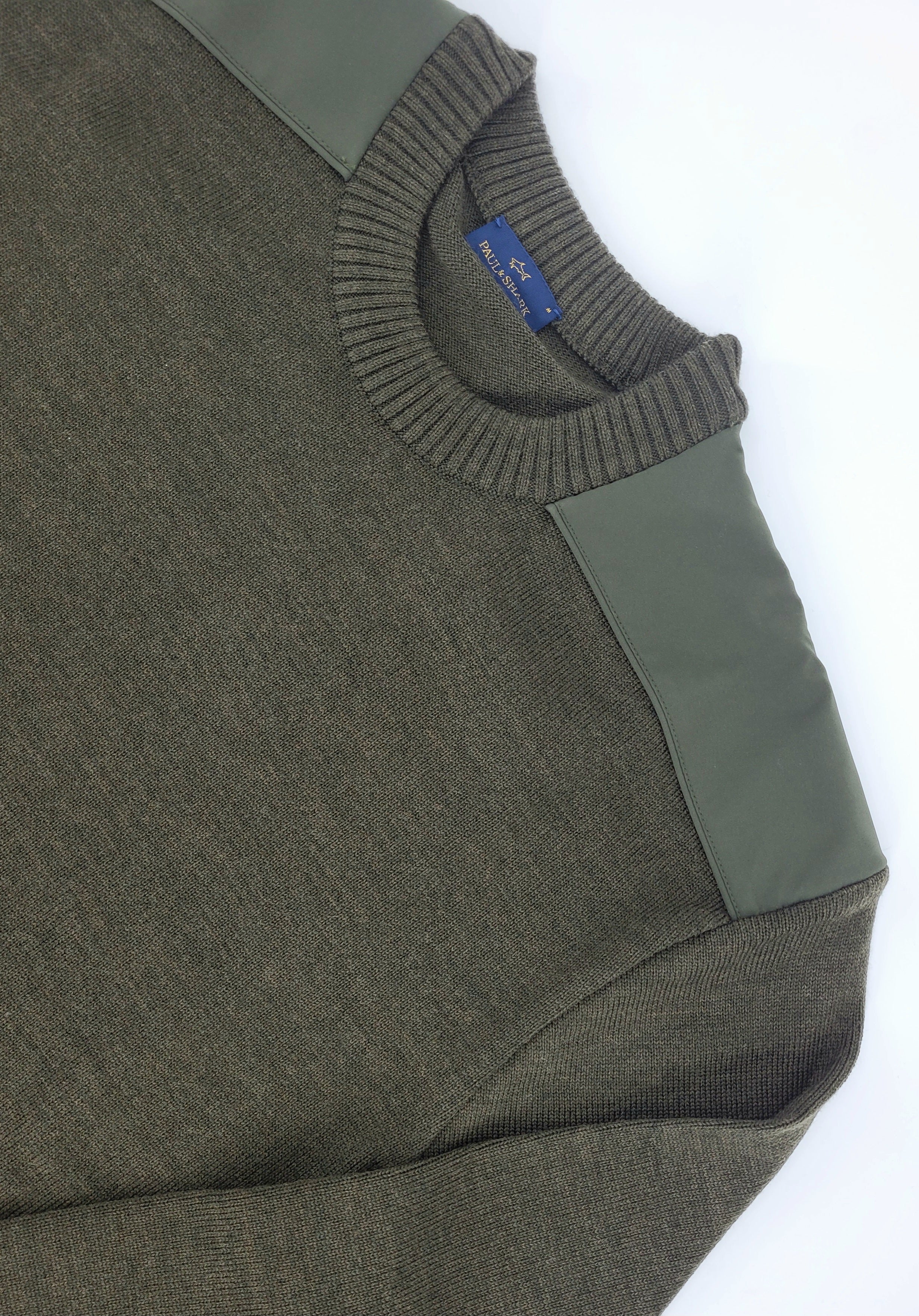 Chandail italien en laine vierge vert