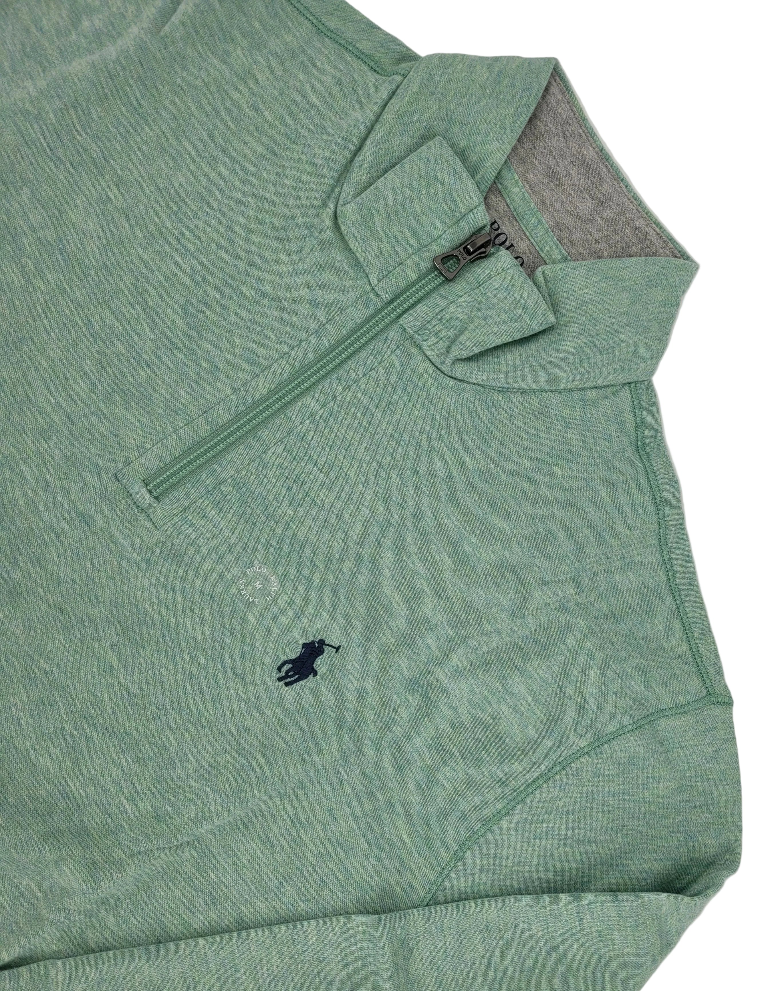 Pull demi-zip en coton