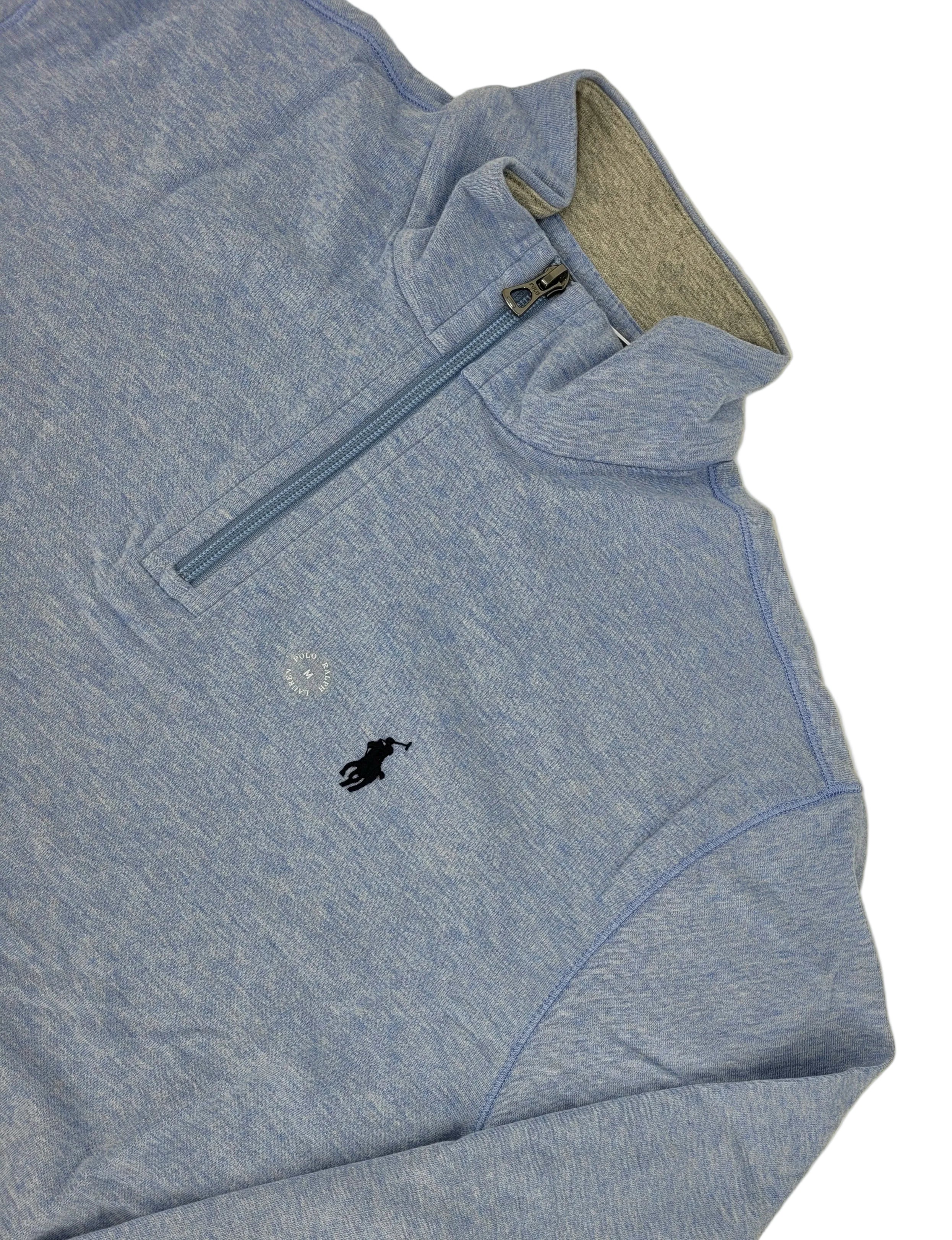 Pull demi-zip en coton