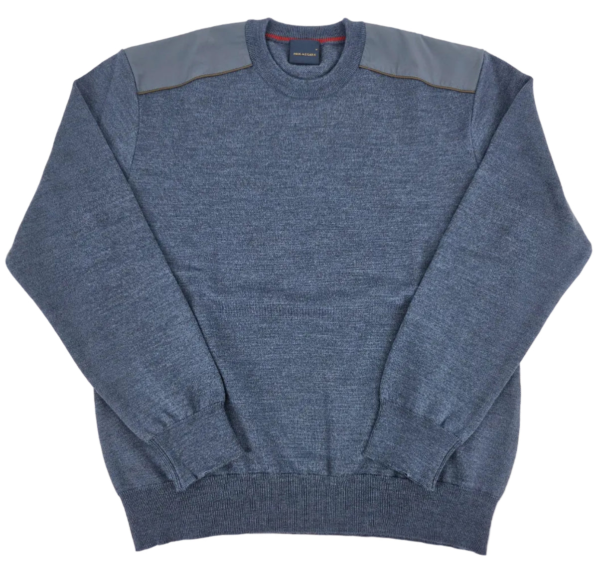 Pull de laine bleu avec détails Typhoon