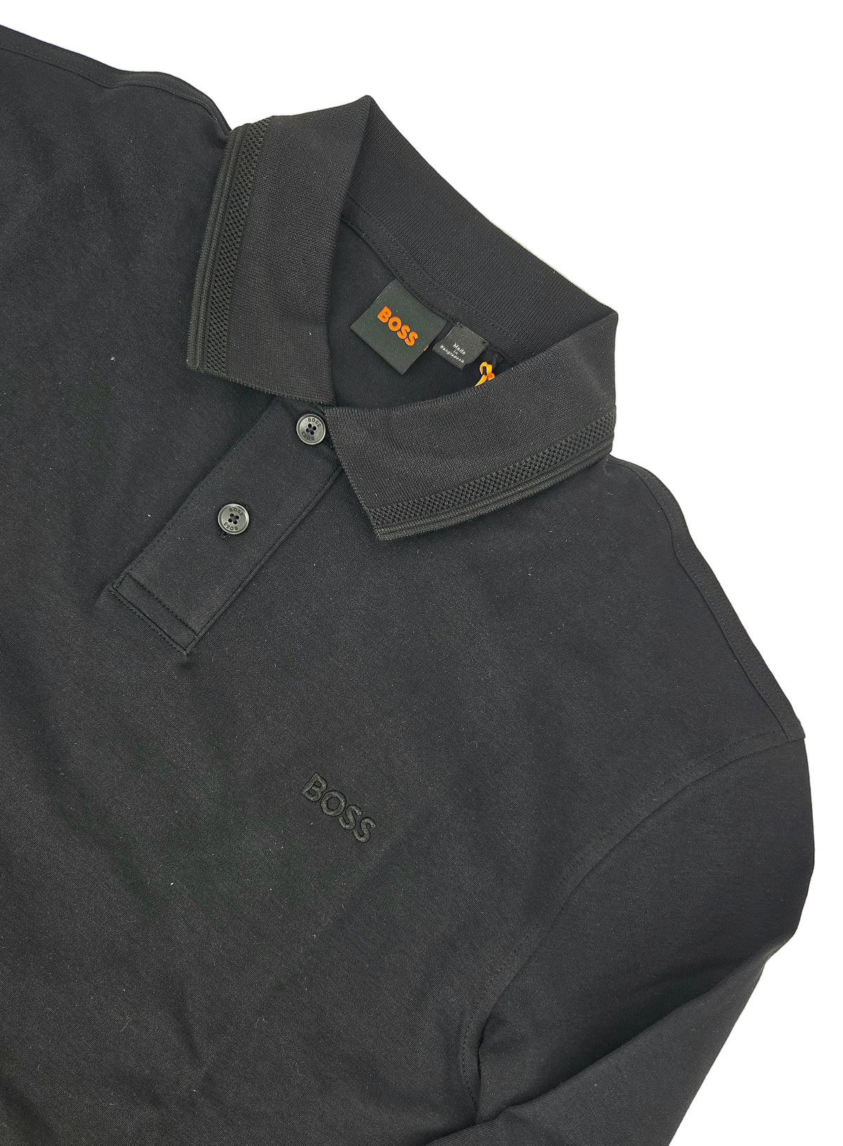 Polo manches longues noir