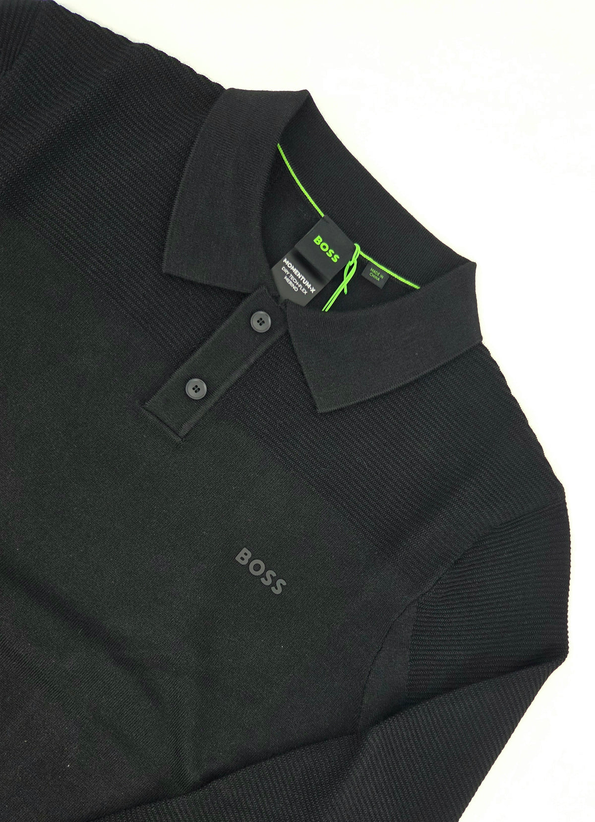 Polo manches longues momentum X noir