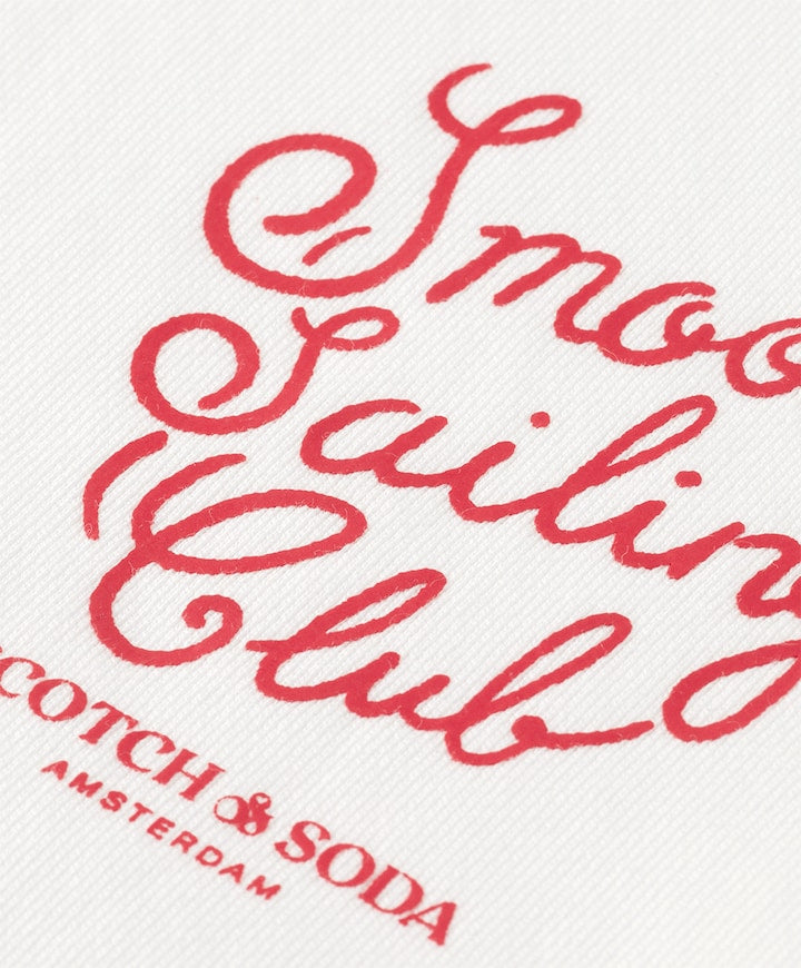 Pull ouaté blanc Sailing club