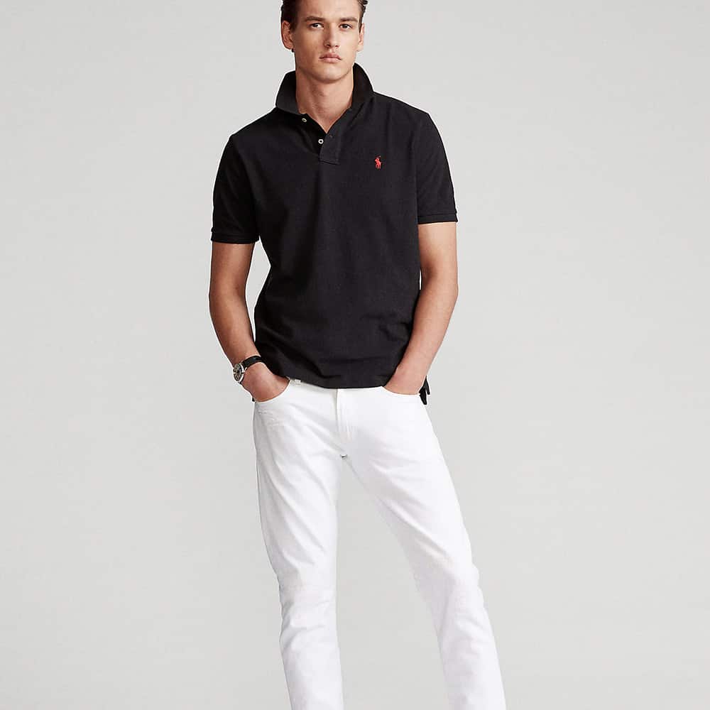 Polo classique en coton piqué