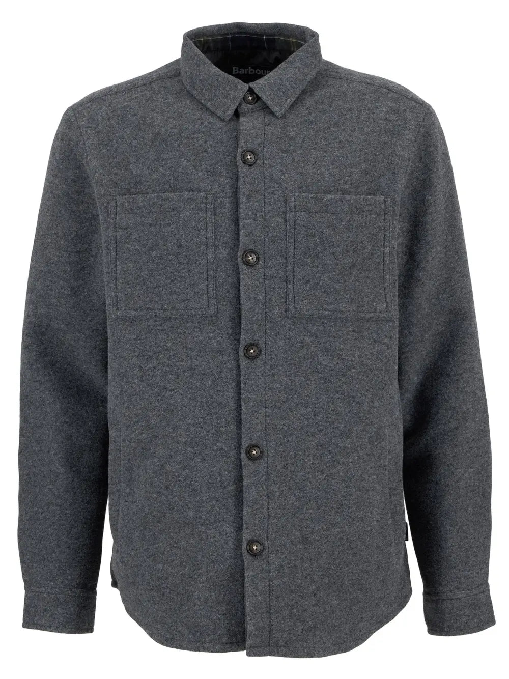 Chemise de laine style surchemise grise