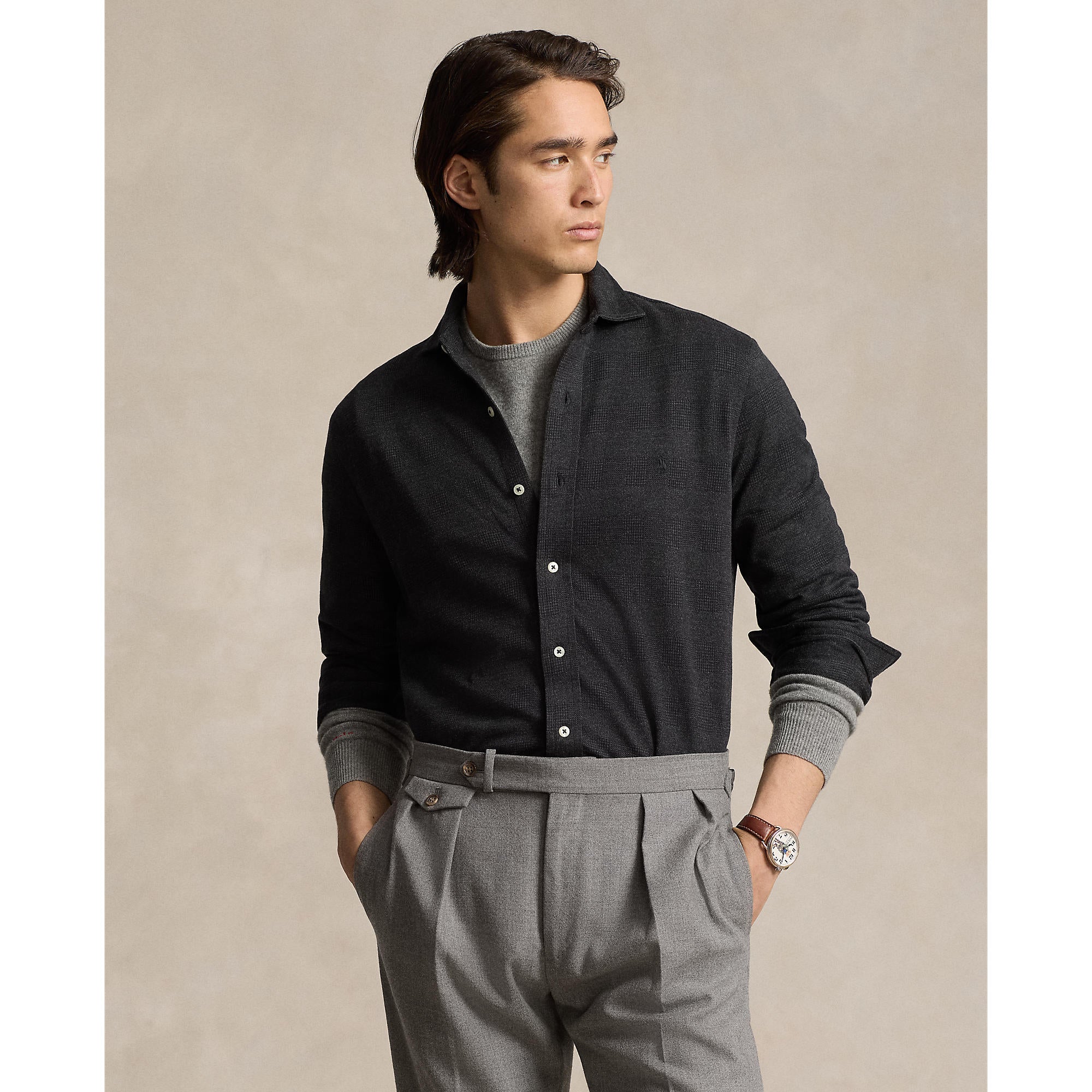 Chemise d’hiver en coton brossé