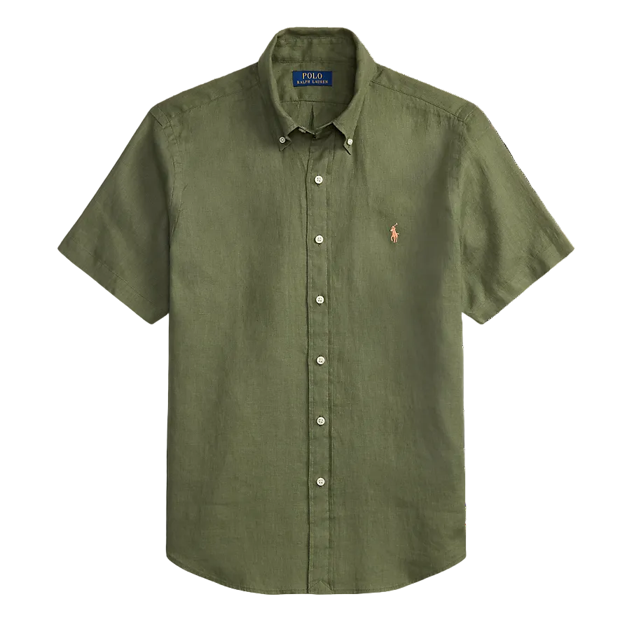 Chemise de lin à manches courtes