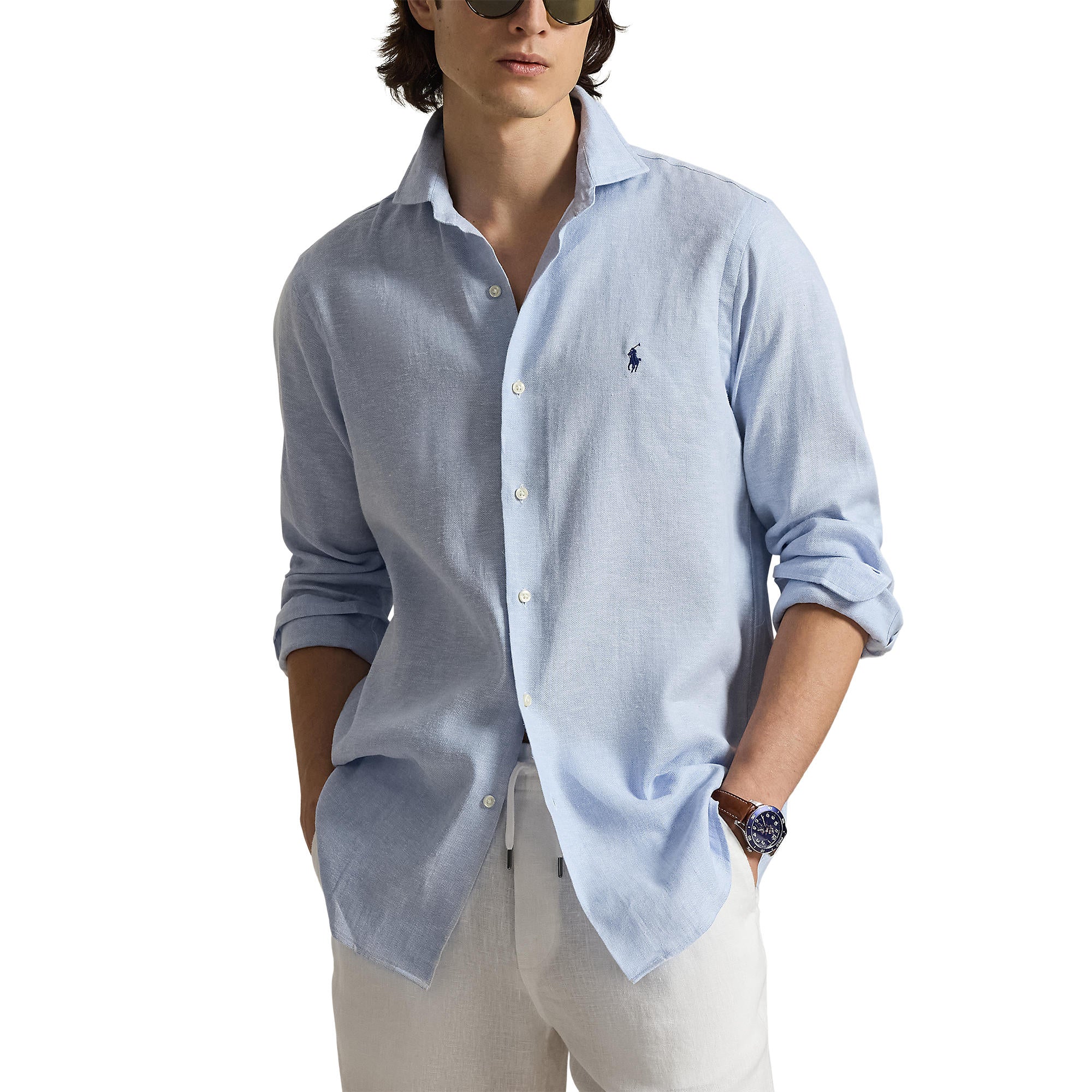 Chemise en coton texturé