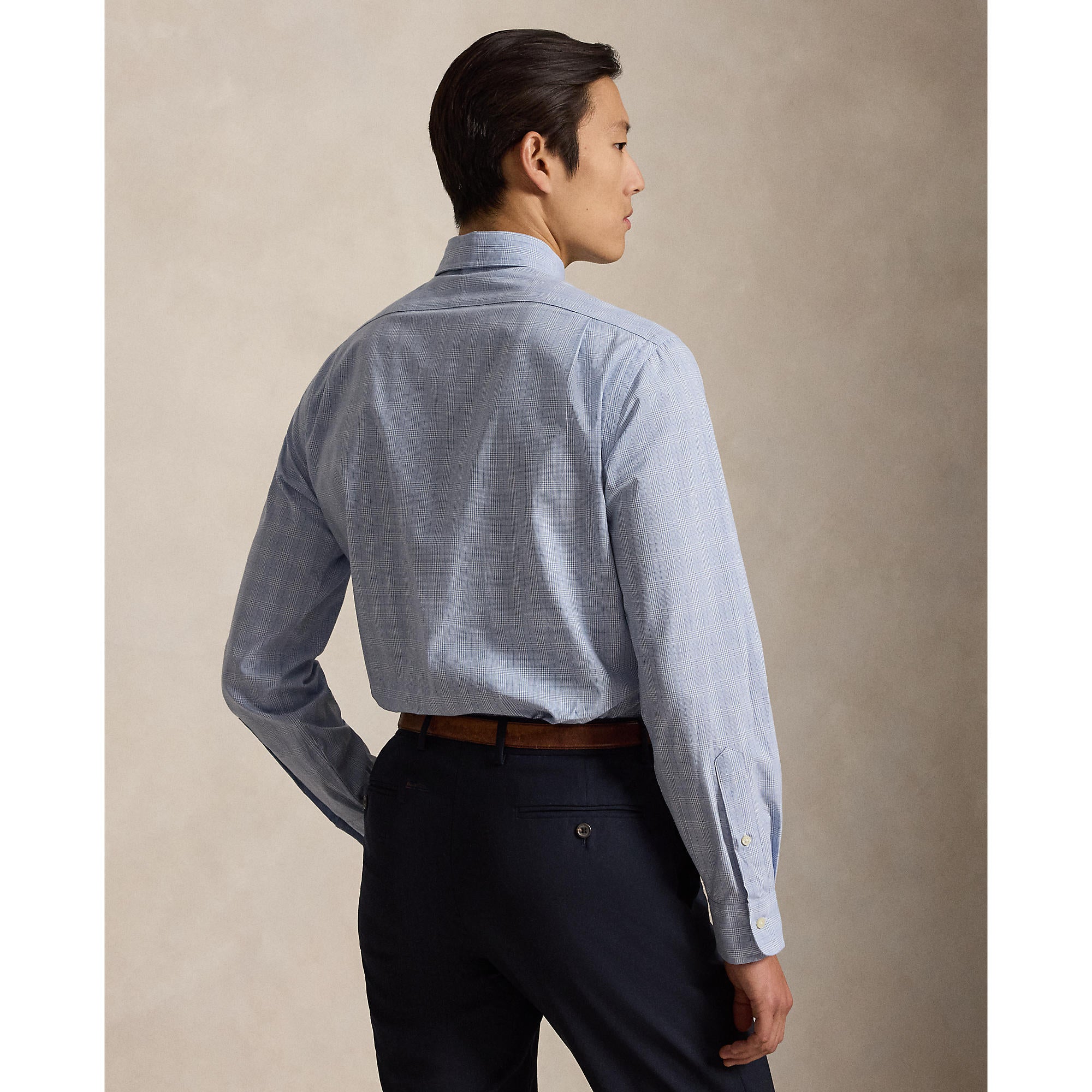Chemise popeline à carreaux Glen Classic Fit