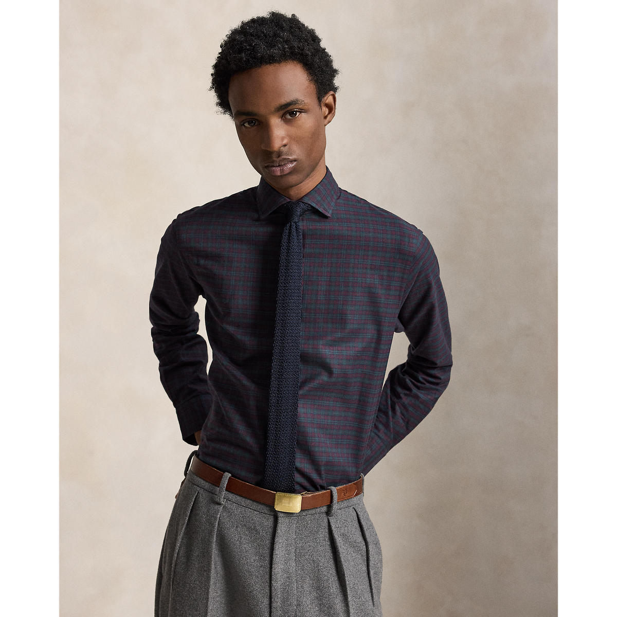 Chemise à carreaux et coton fin