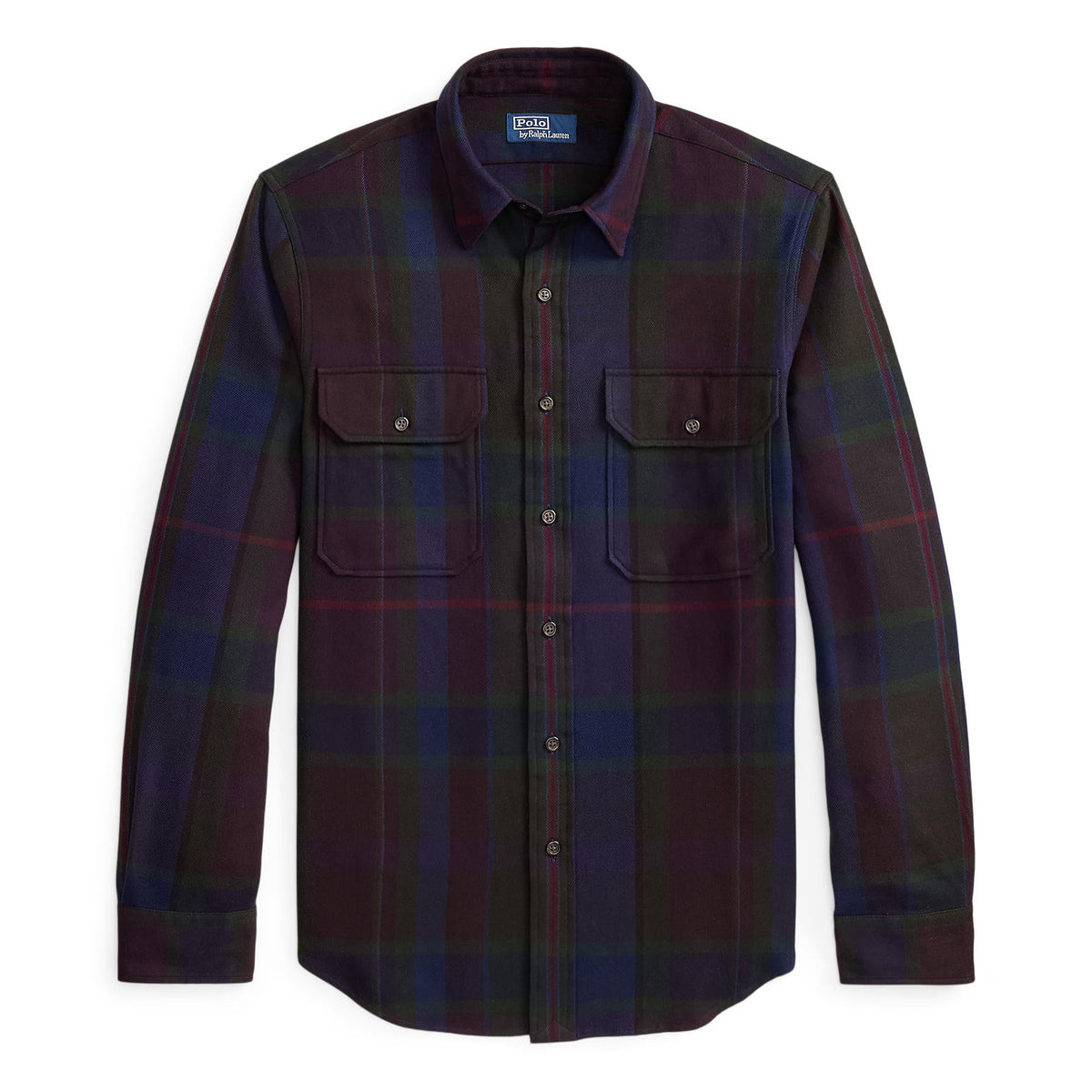 Chemise à carreaux avec empiècements en suède&nbsp;
