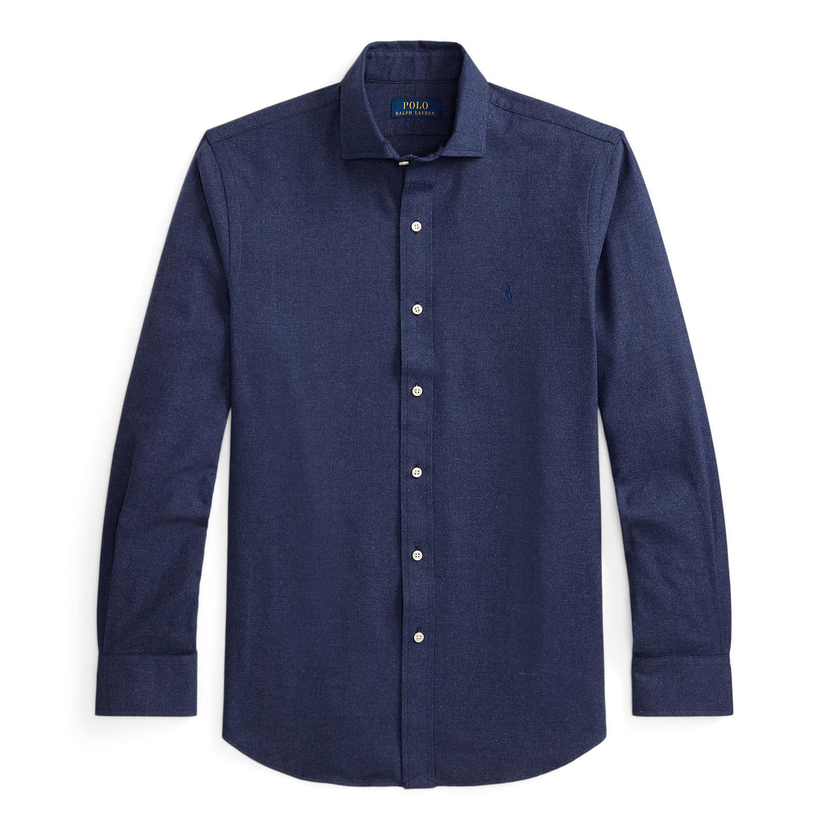 Chemise en flanelle de coton marine