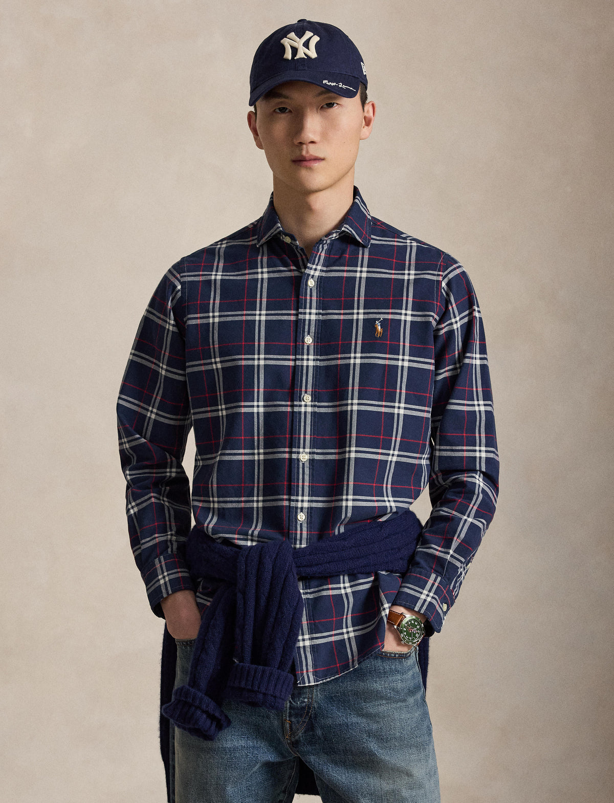 chemise oxford à carreaux