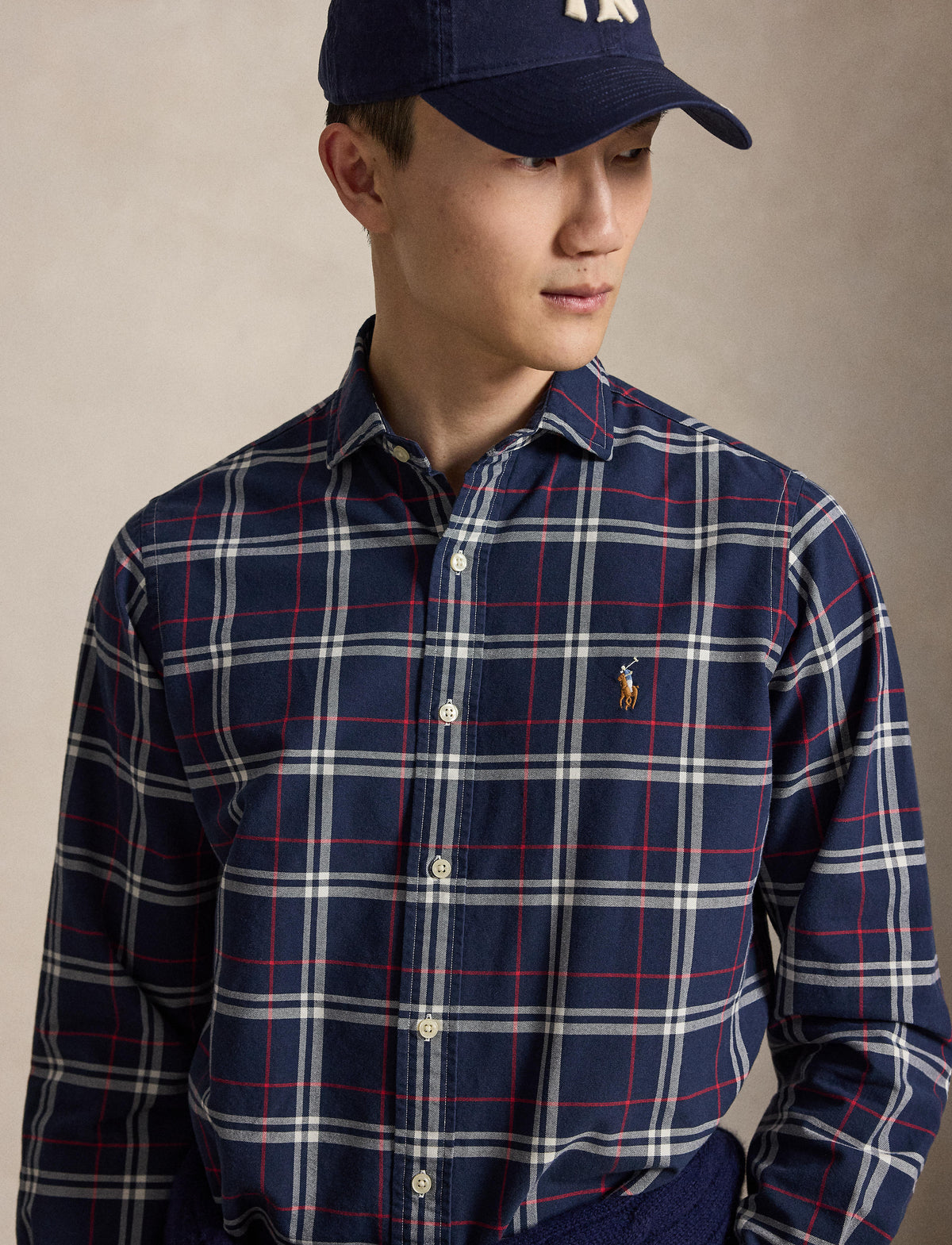 chemise oxford à carreaux