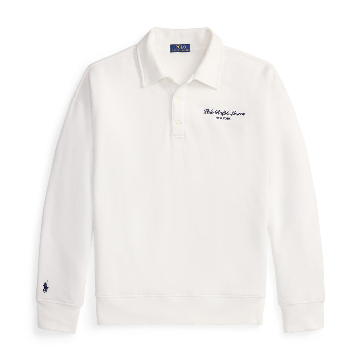 Pull en coton à col polo