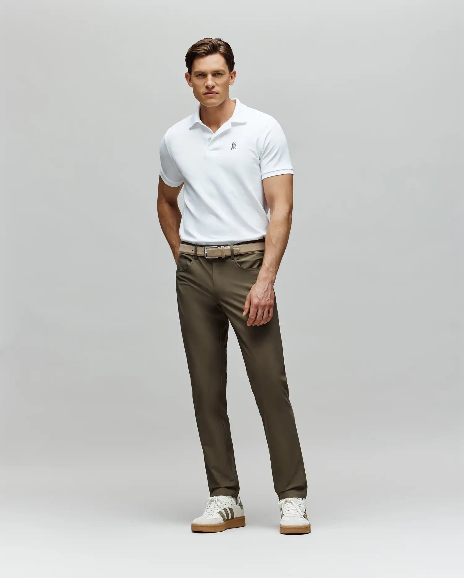 Polo en piqué classique blanc