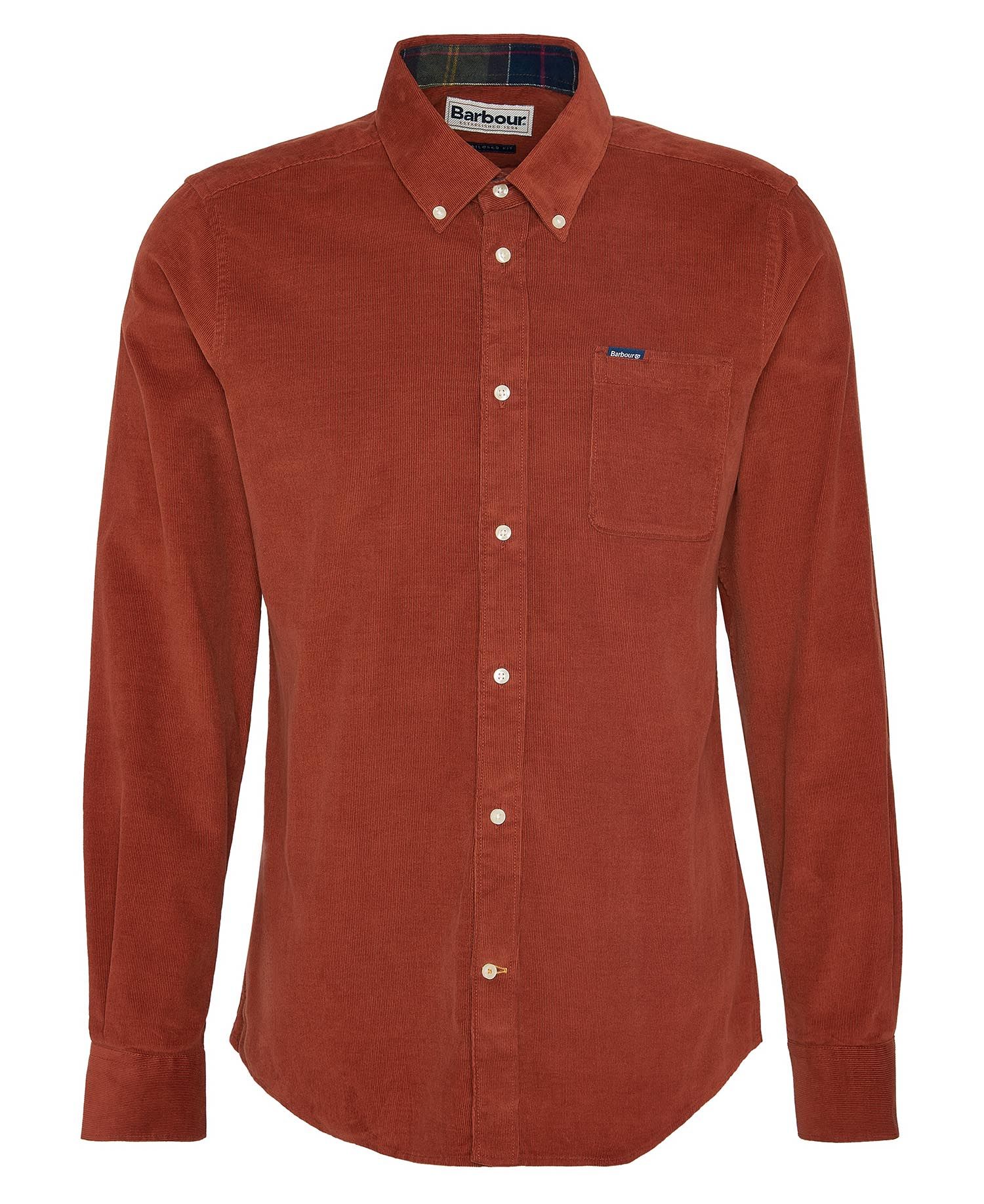 Chemise de corduroy rouge rouille