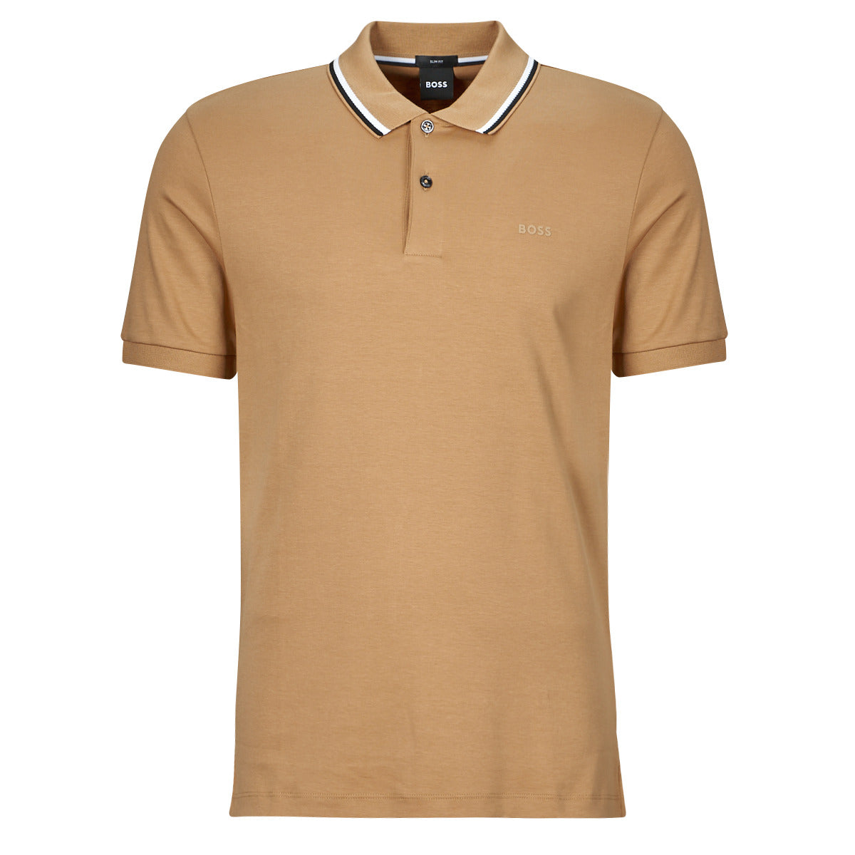 Polo contraste camel Boss