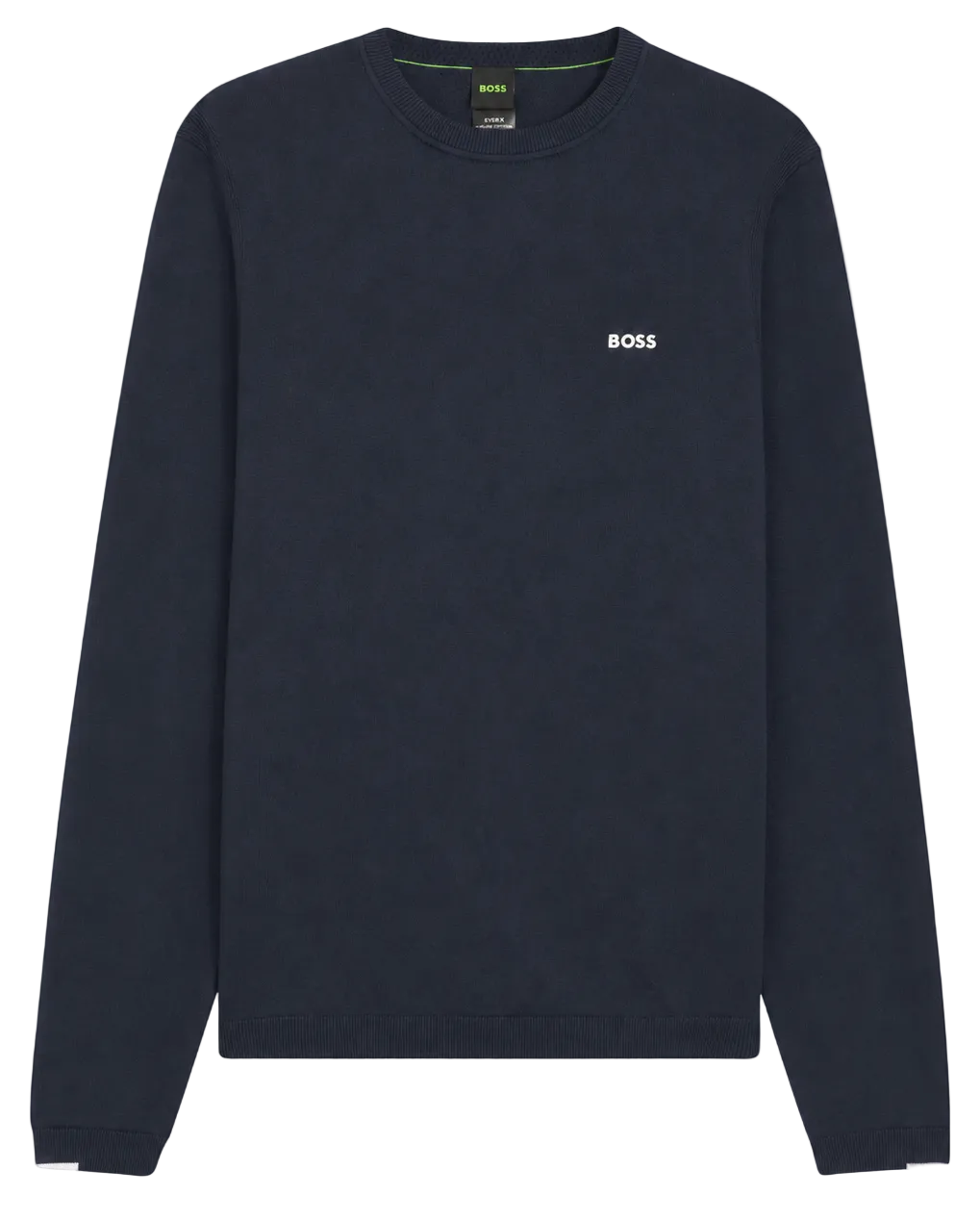 Pull marine avec logo Boss