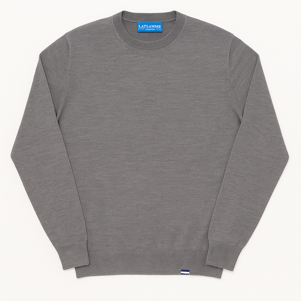 Pull Joseph en laine mérinos gris