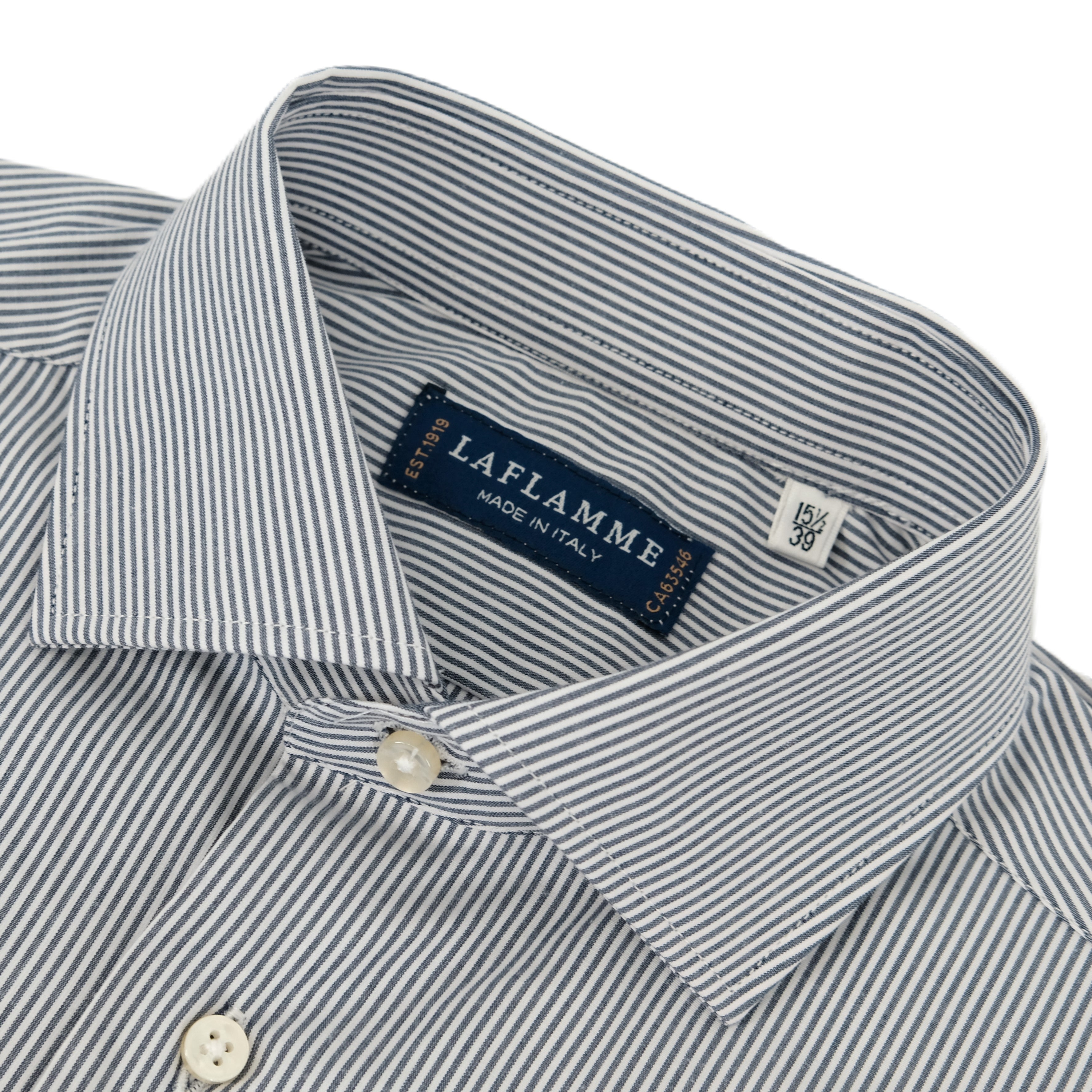 Chemise perennial lignée bleue fine