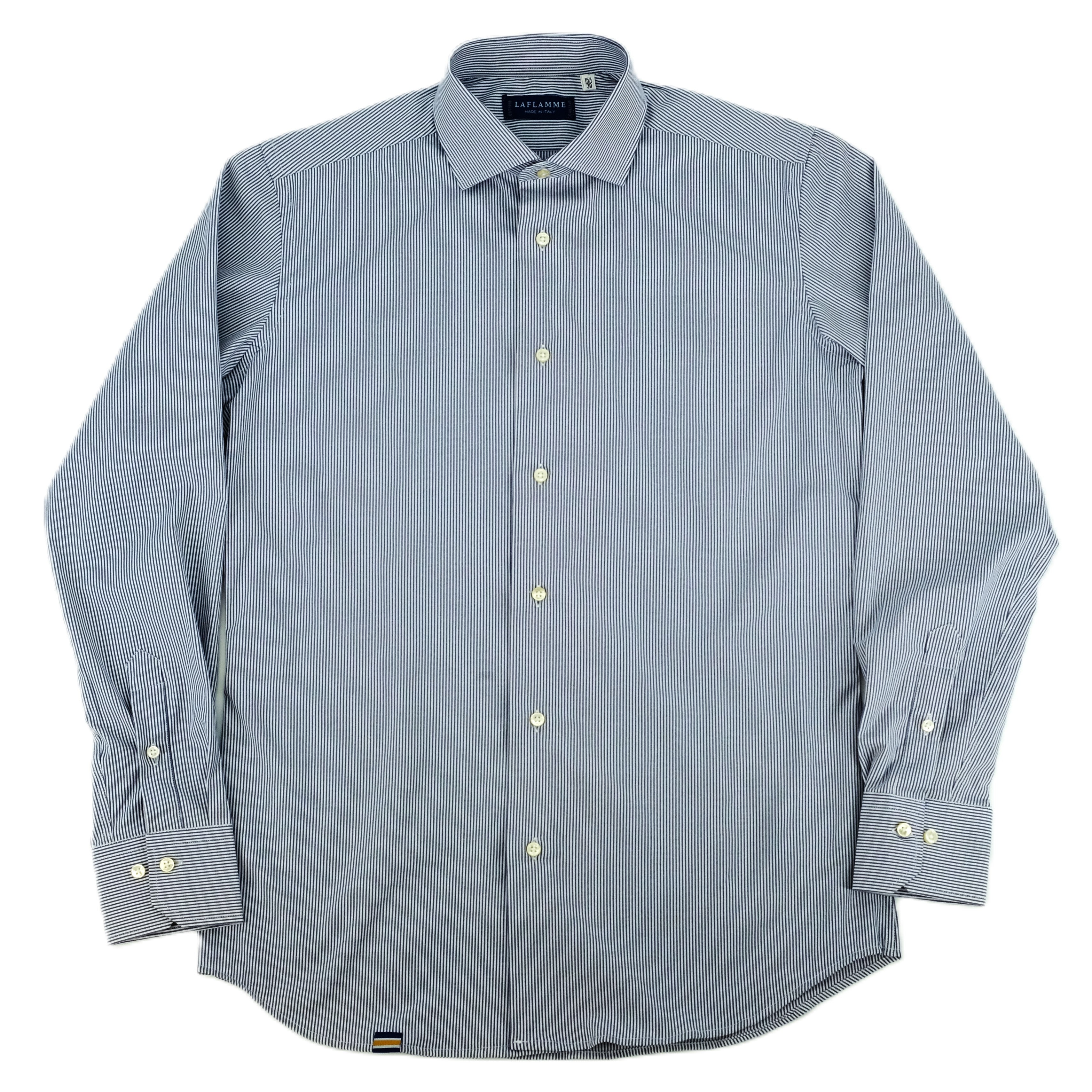 Chemise perennial lignée bleue fine