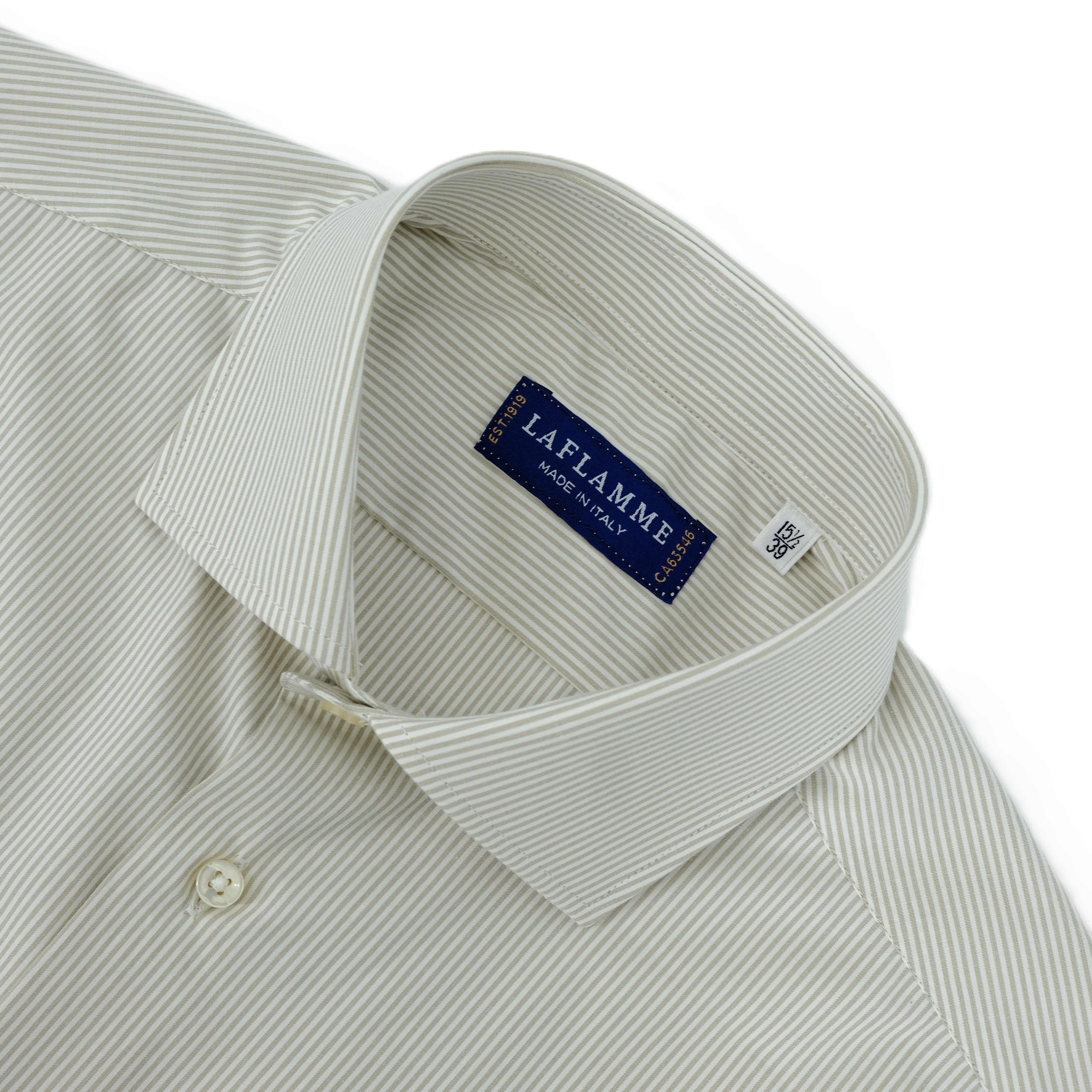 Chemise perennial lignée beige fine