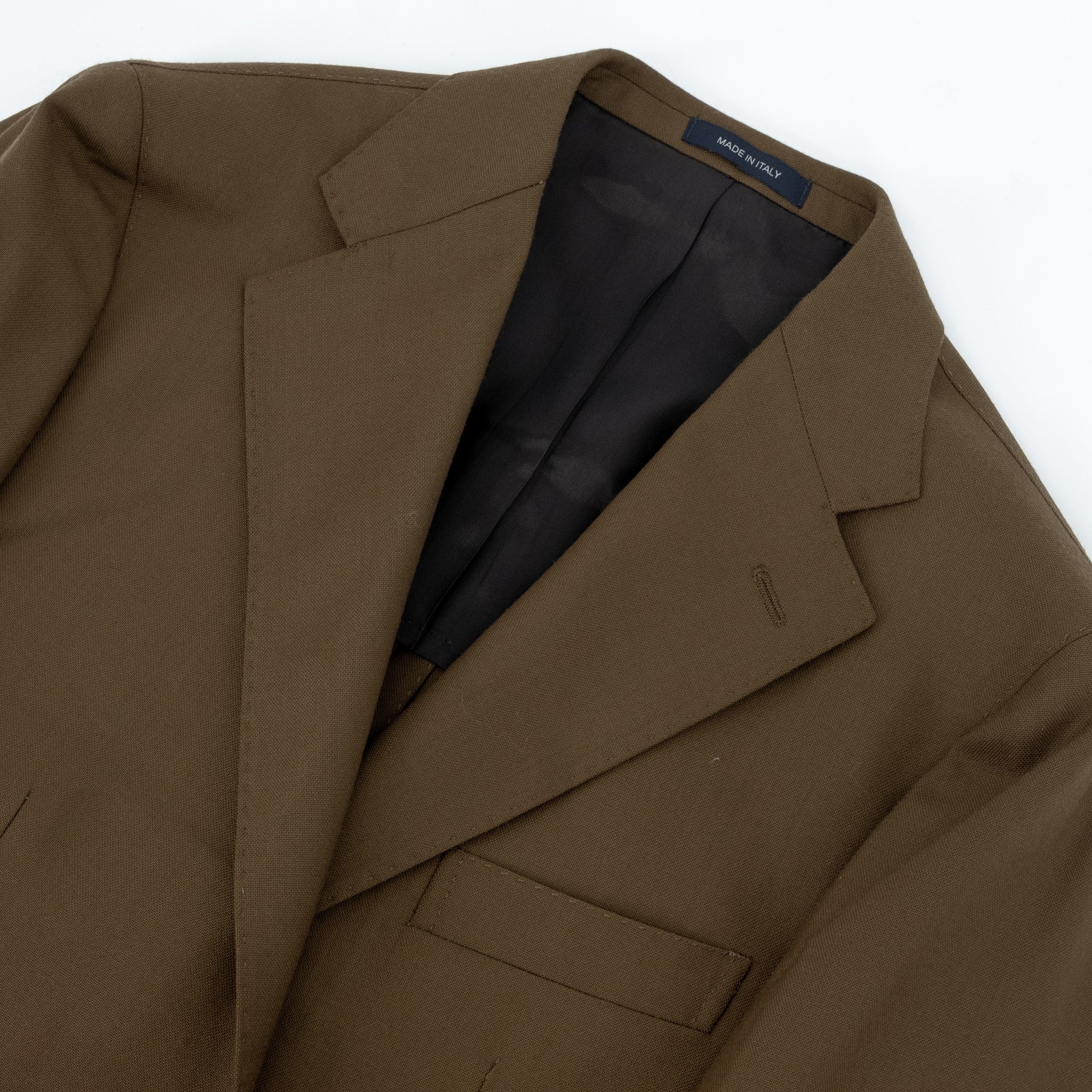 Complet Modena en laine italienne taupe