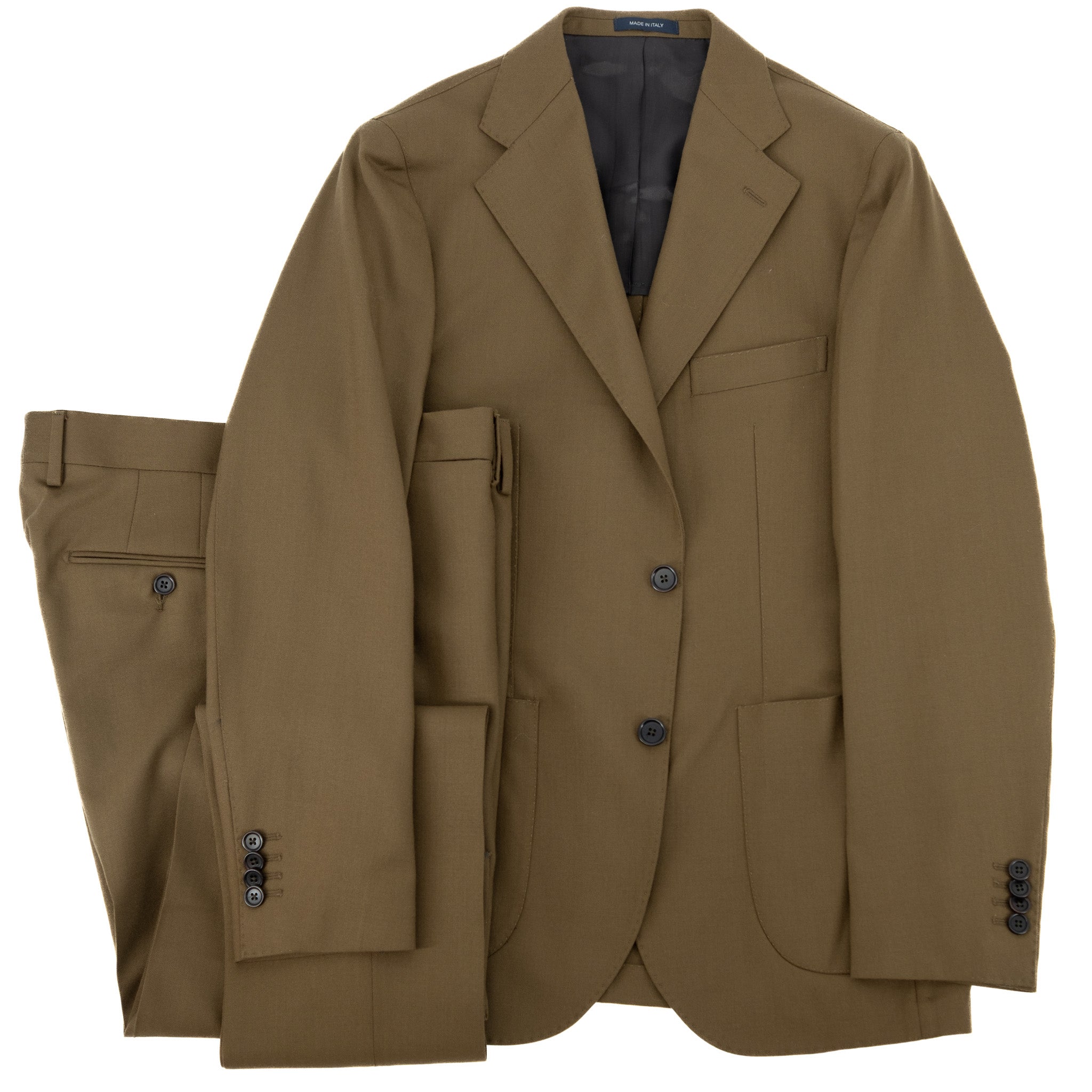 Complet Modena en laine italienne taupe