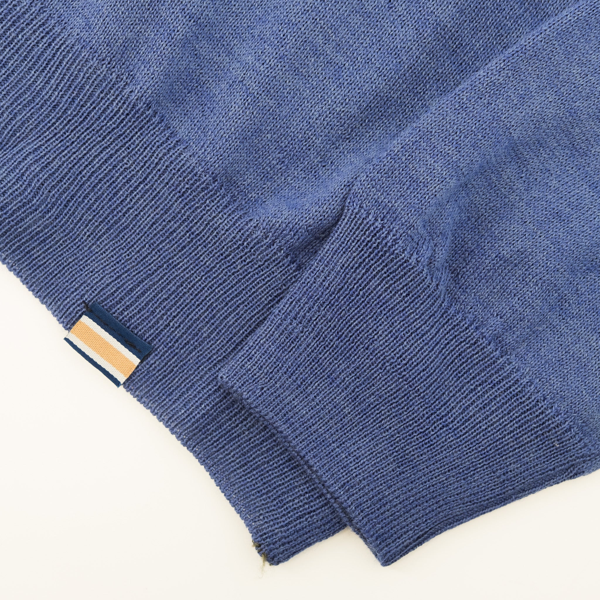 Pull Joseph en laine mérinos bleu