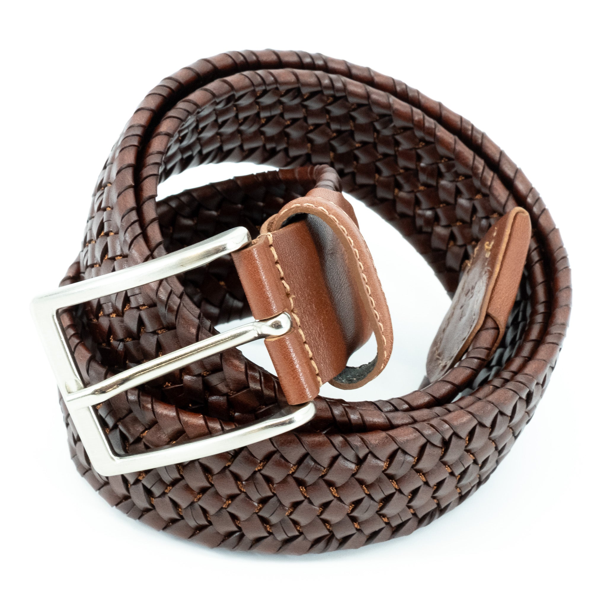 Ceinture La Tressée marron