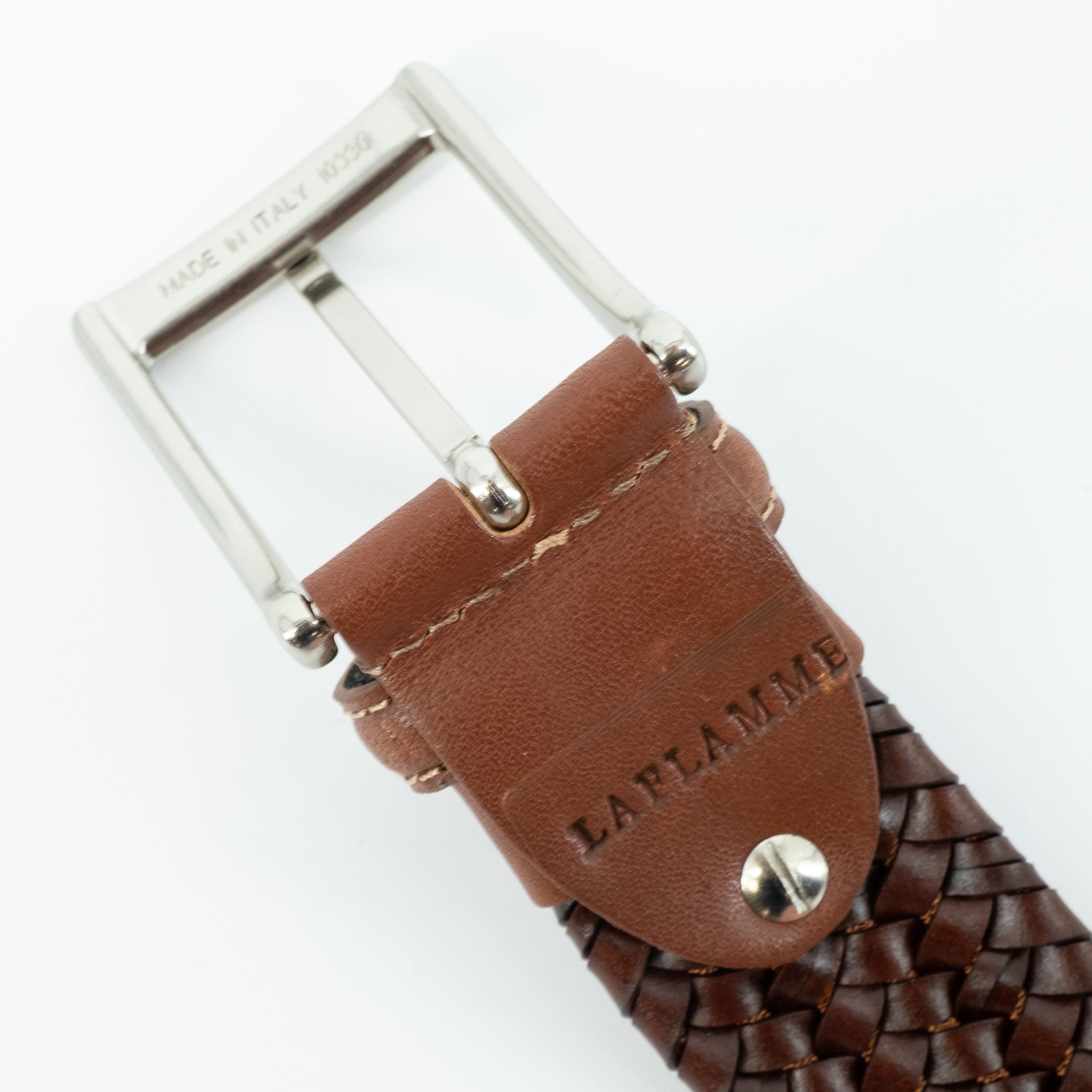 Ceinture La Tressée marron