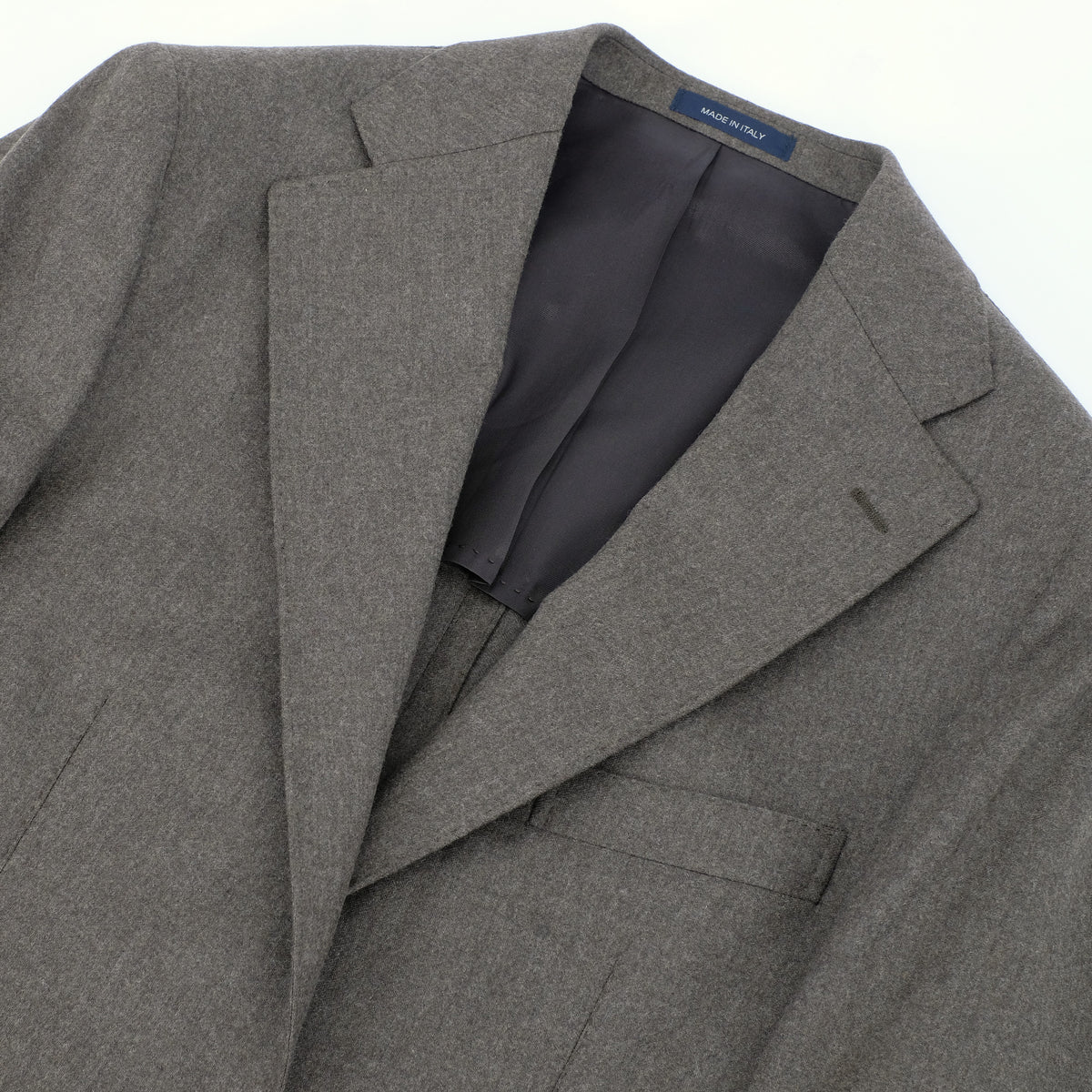 Complet Napoli en laine taupe de luxe