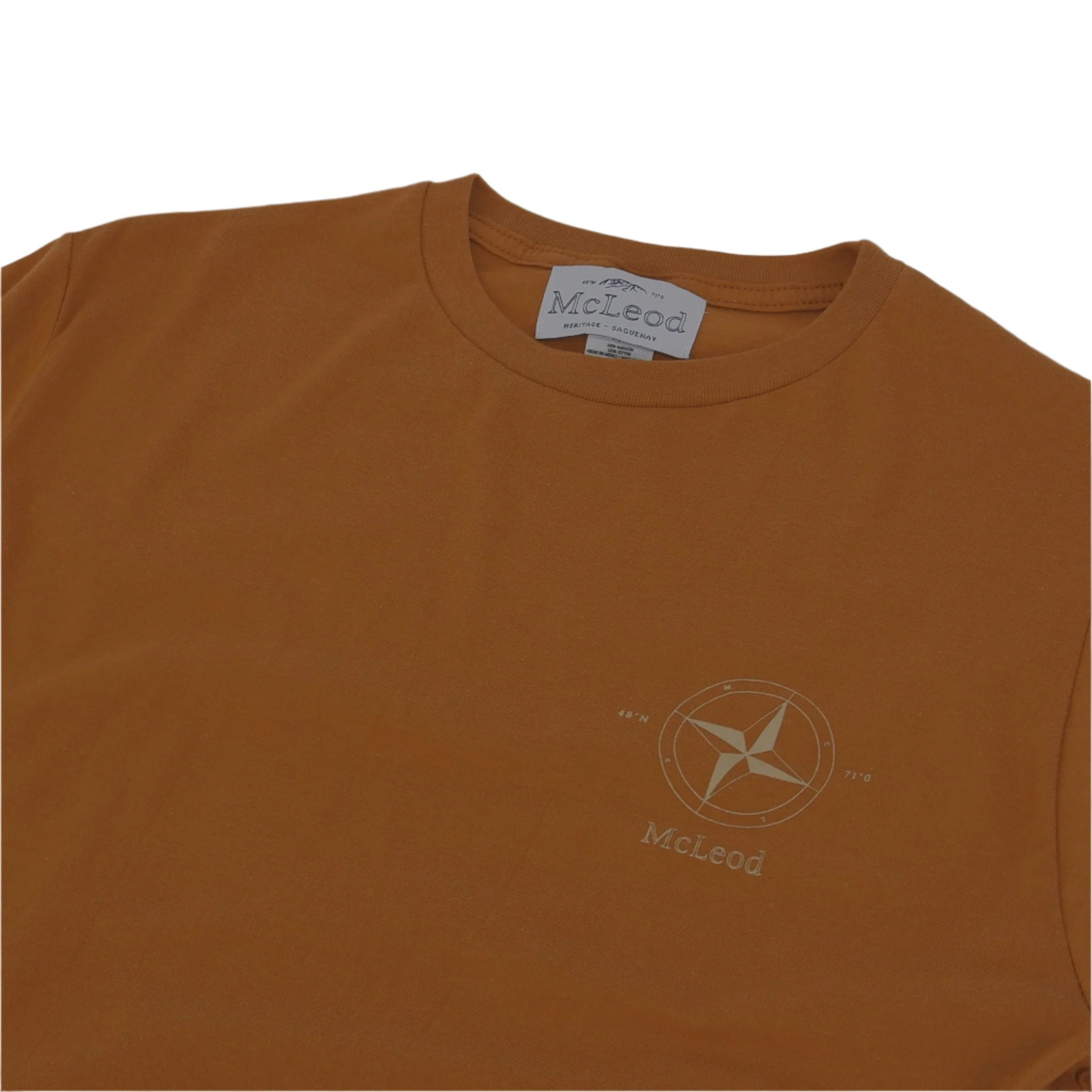 T-shirt boussolle caramel