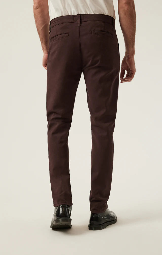 Pantalon chino bordeaux