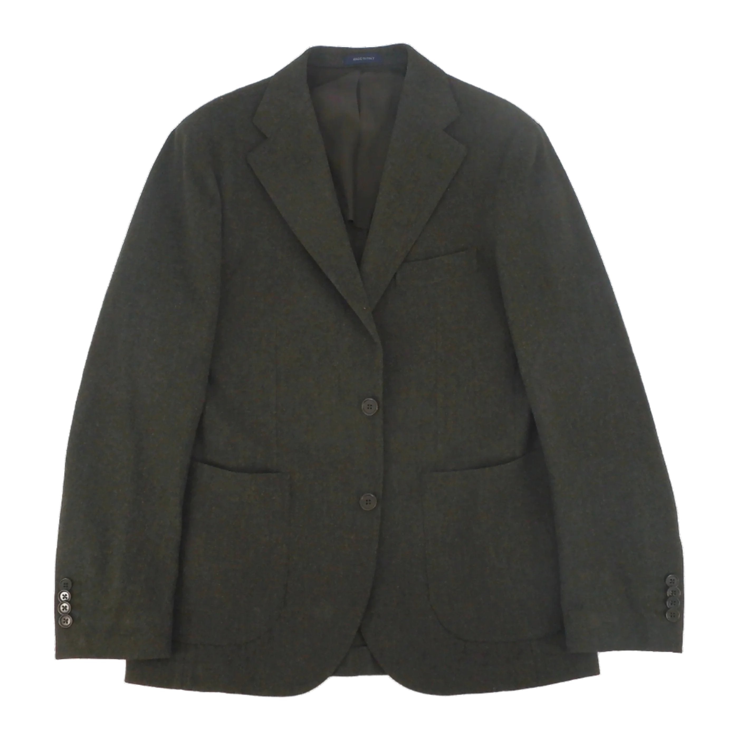 Veston Napoli en tweed vert