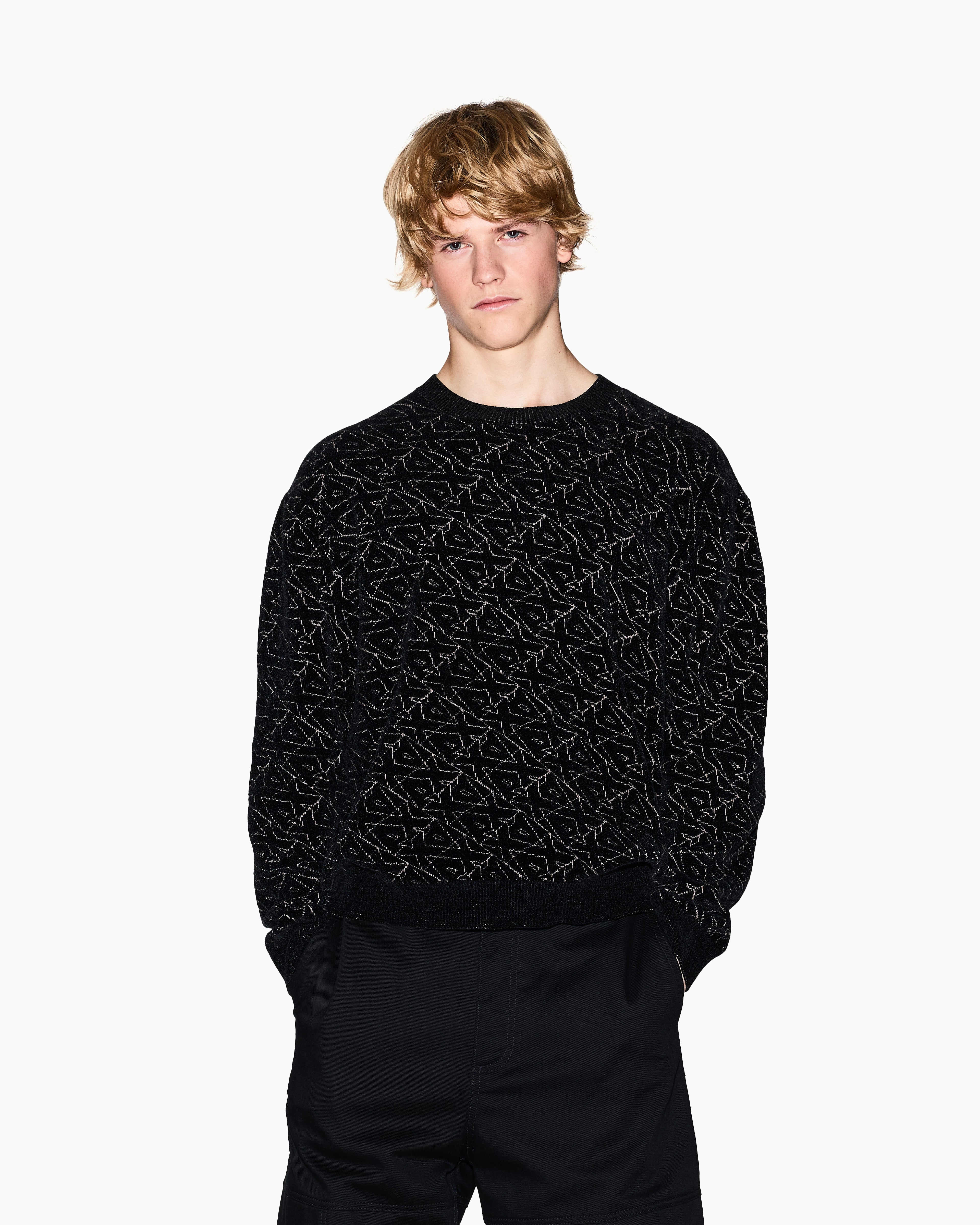 Pull à motif géométrique