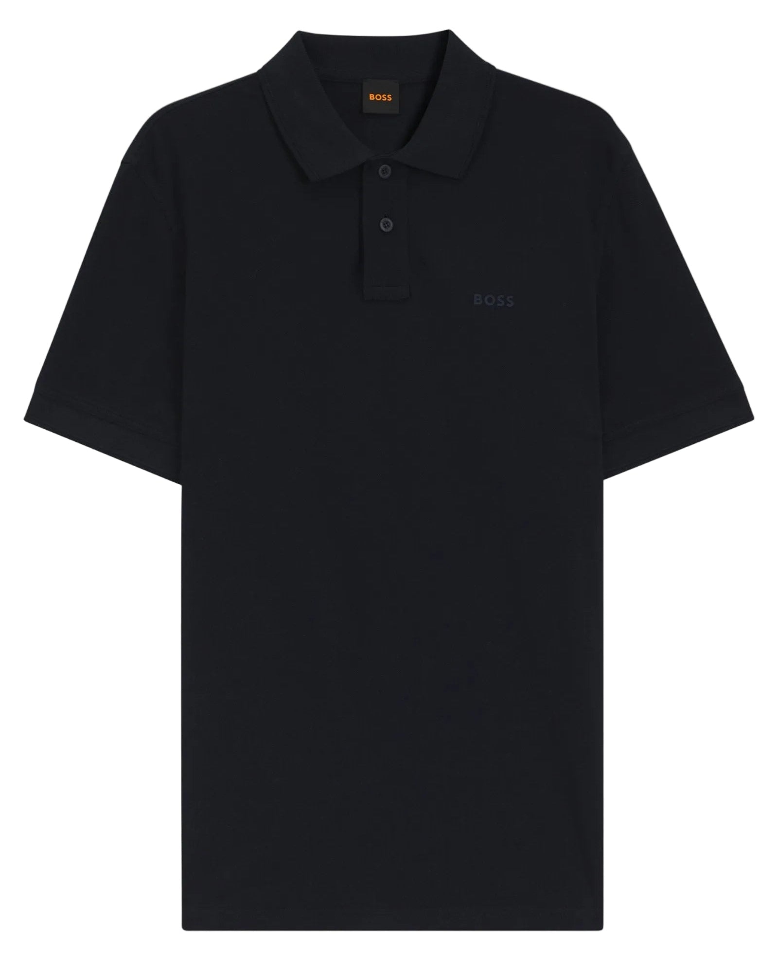 Polo en coton piqué marine