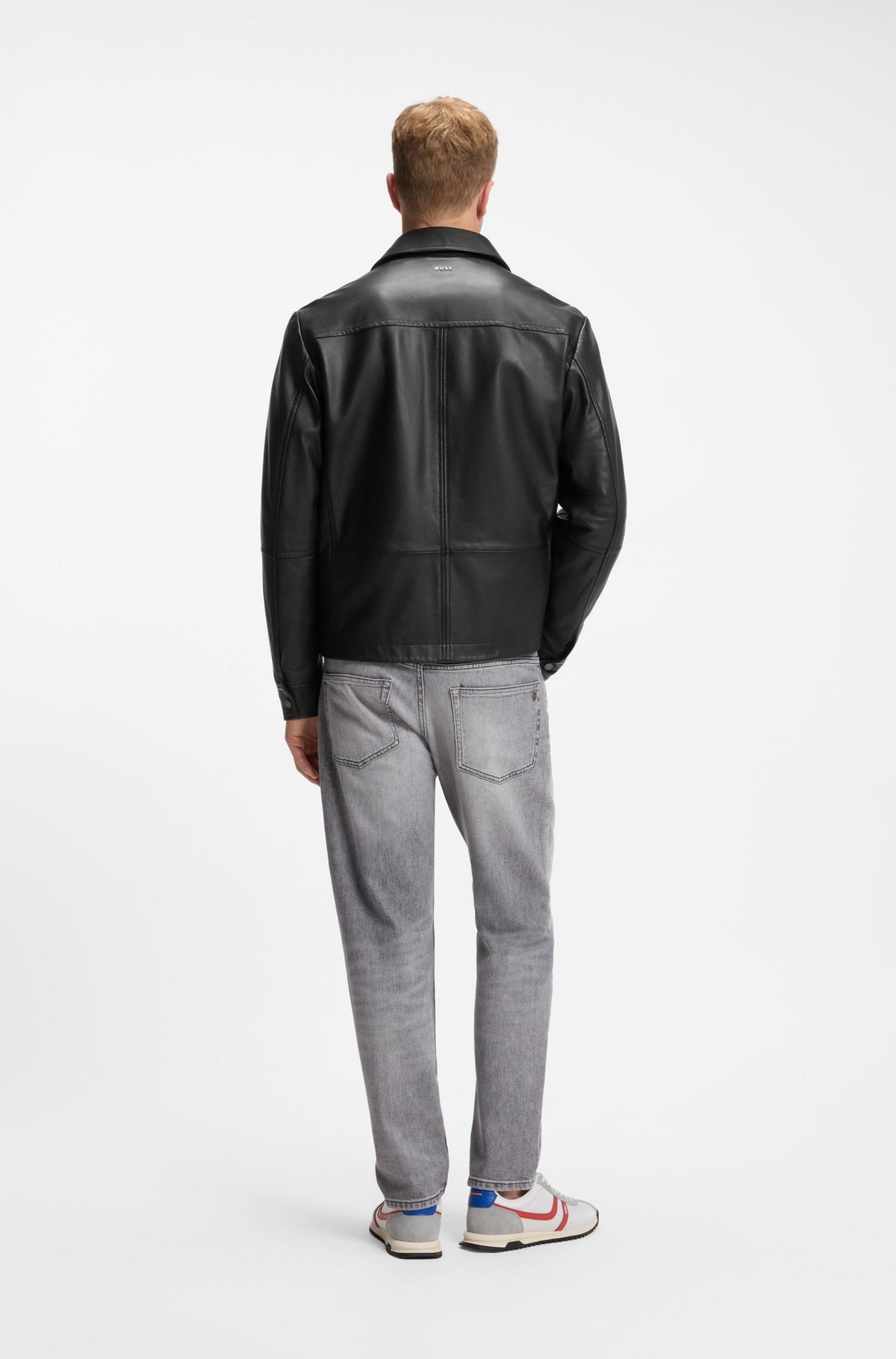 Veste de cuir Nappa Joban noir