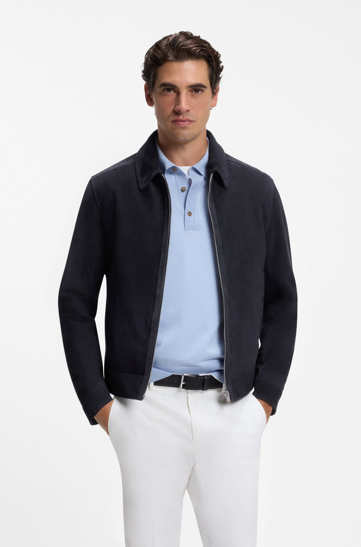 Veste en suède de chèvre par BOSS
