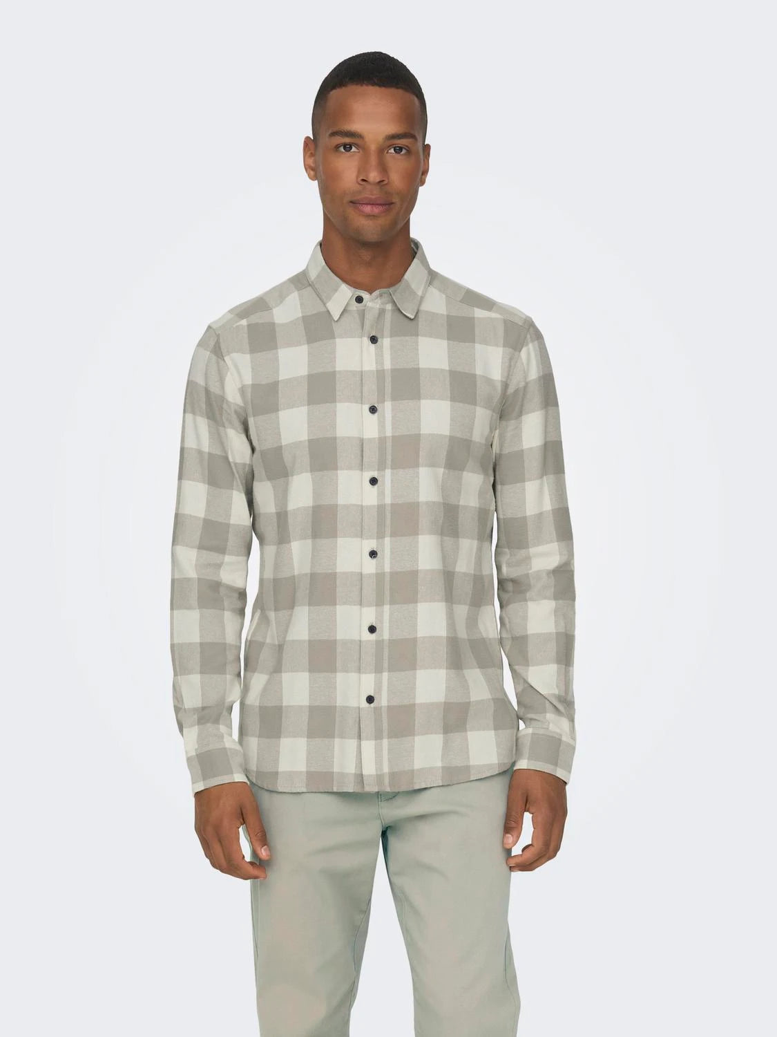 Chemise de flanelle crème