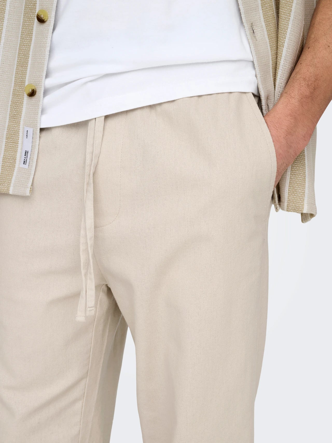 Pantalon de lin et coton