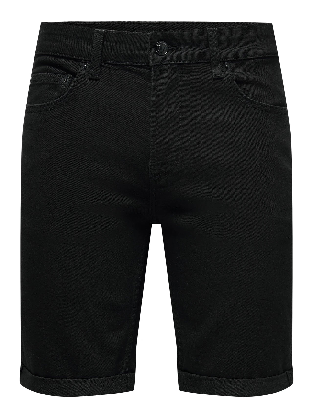 Bermuda de jeans noir