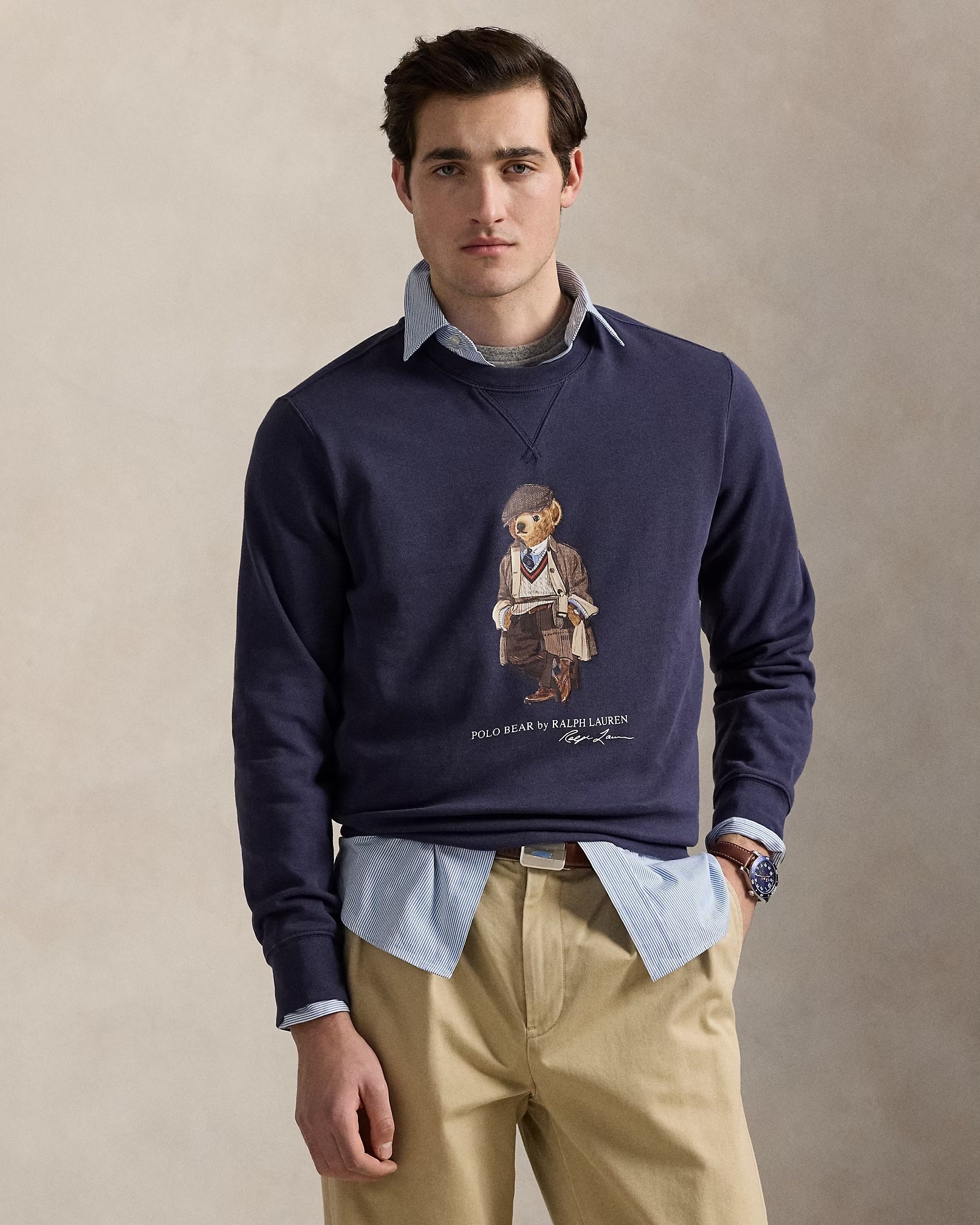 Pull coton ouaté Polo Bear par Ralph Lauren