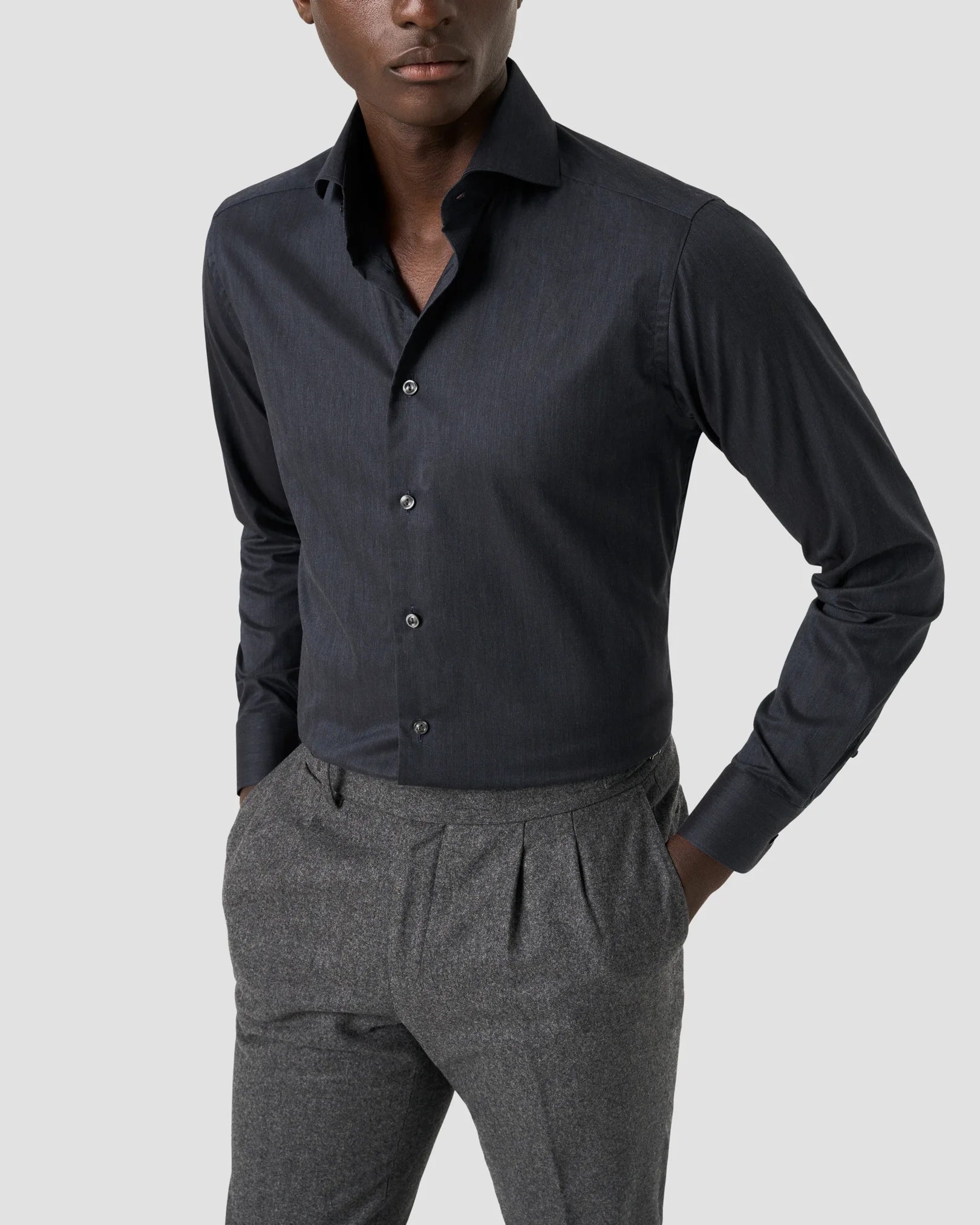 Chemise bleu en flanelle