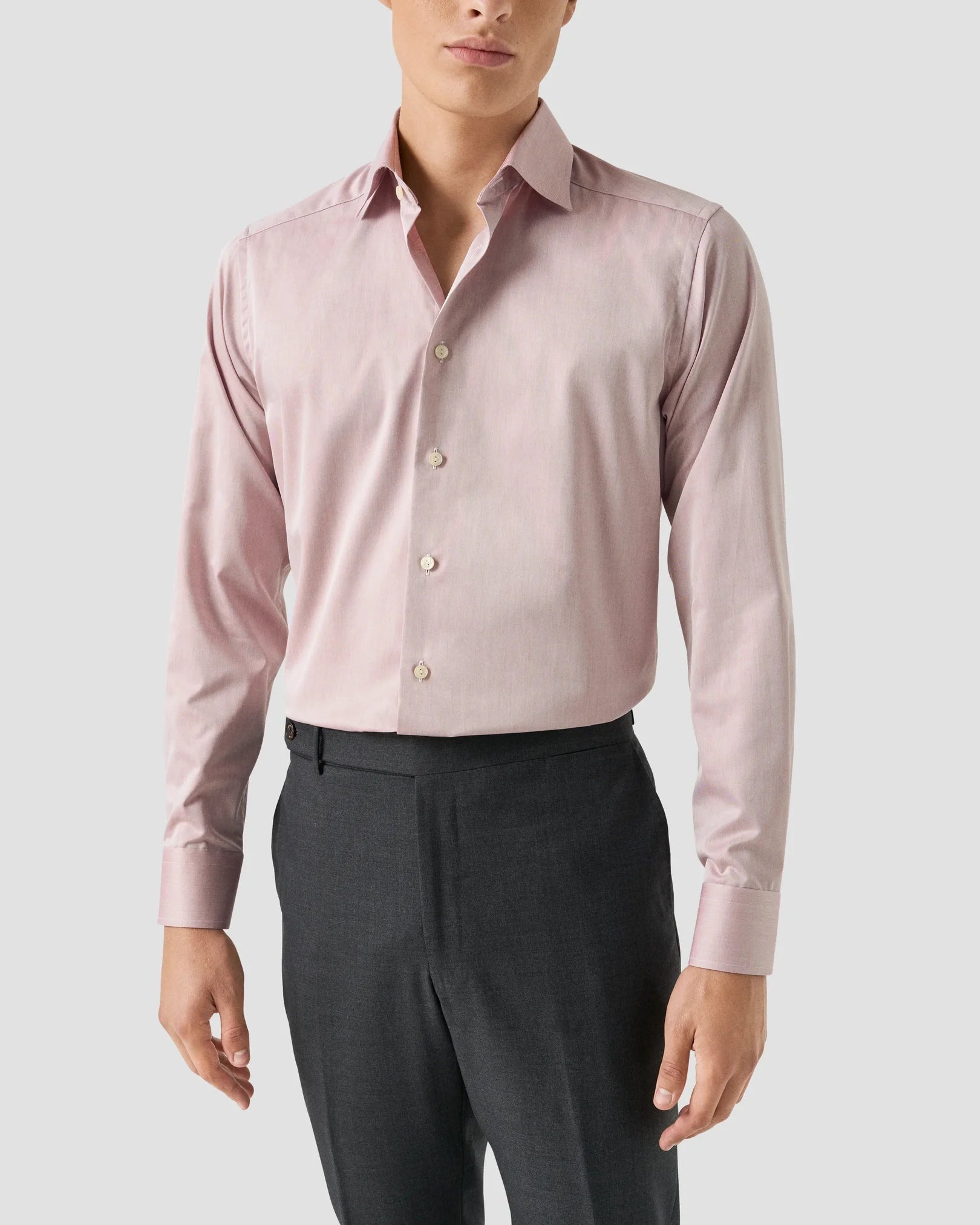 Chemise rosée unis