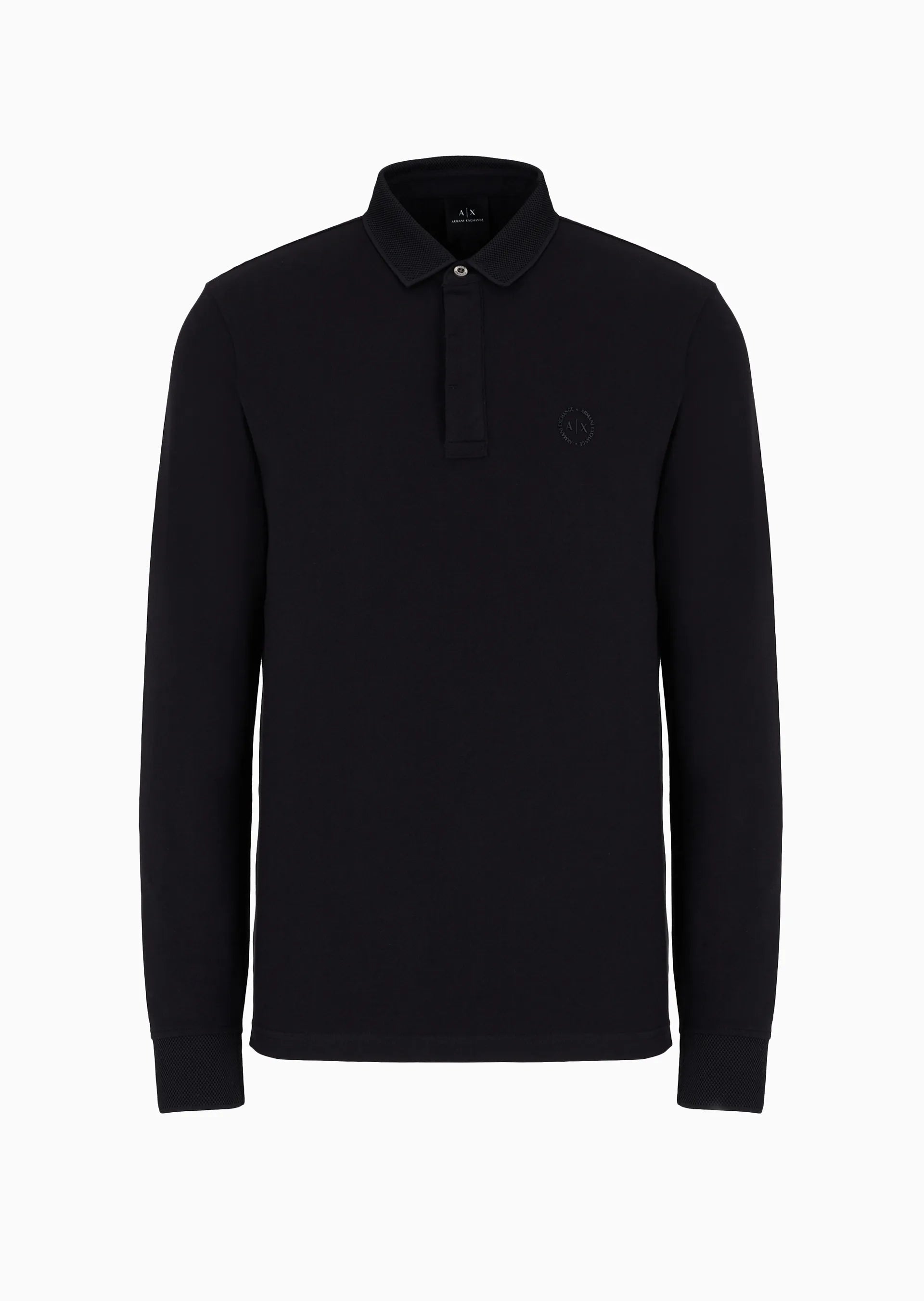 Polo manches longues charcoal