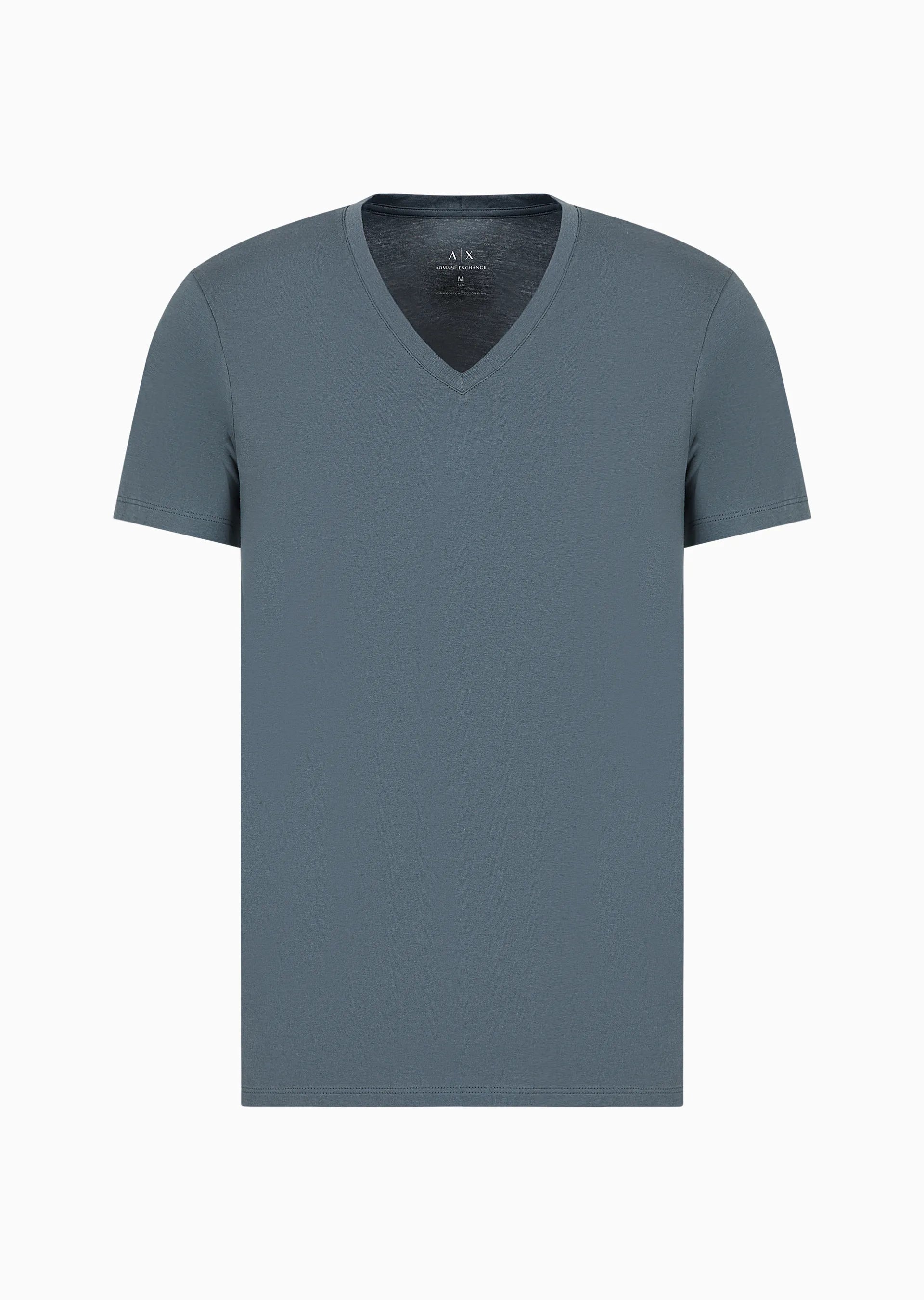 T-shirt V-neck en coton pima