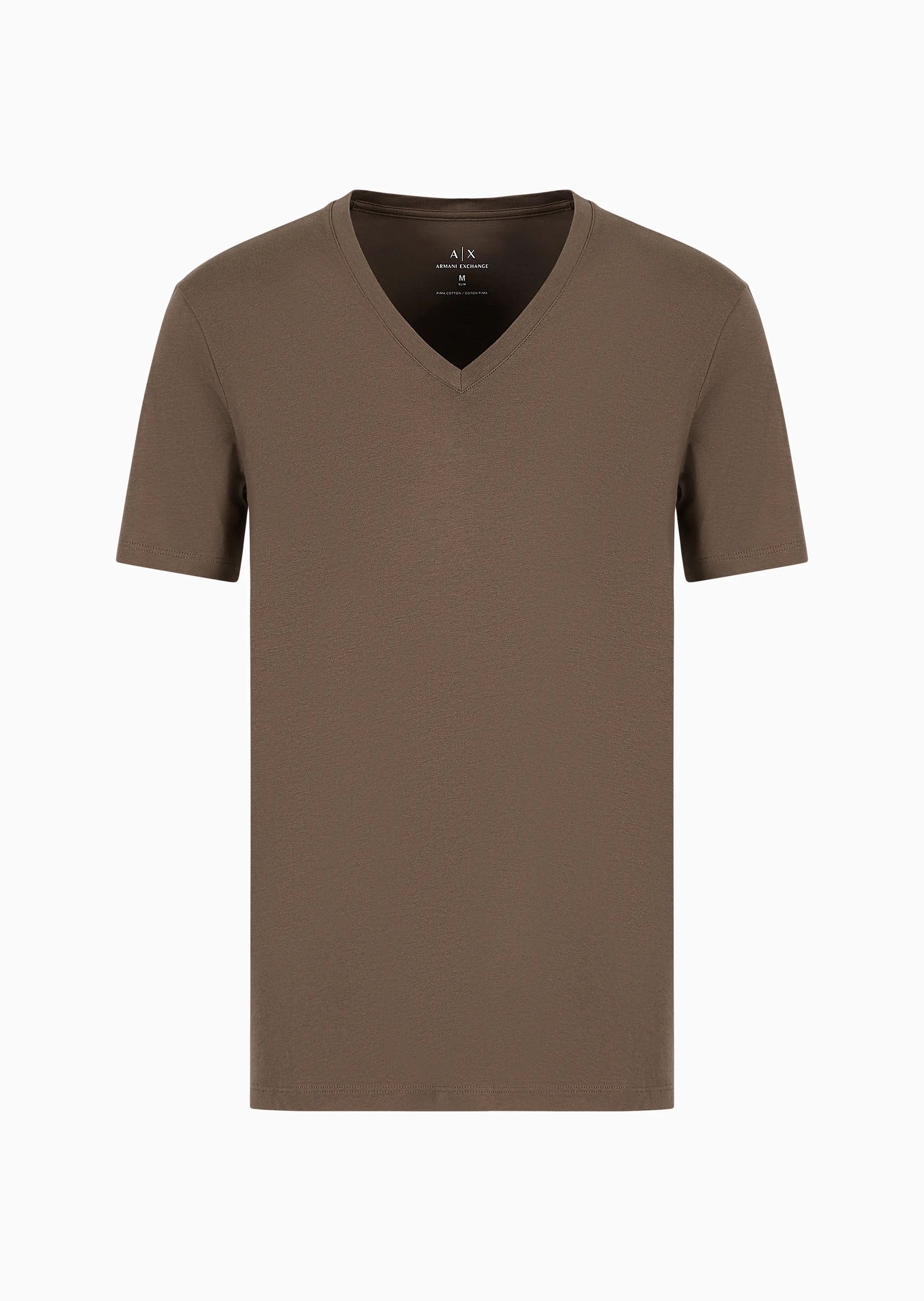 T-shirt V-neck en coton pima